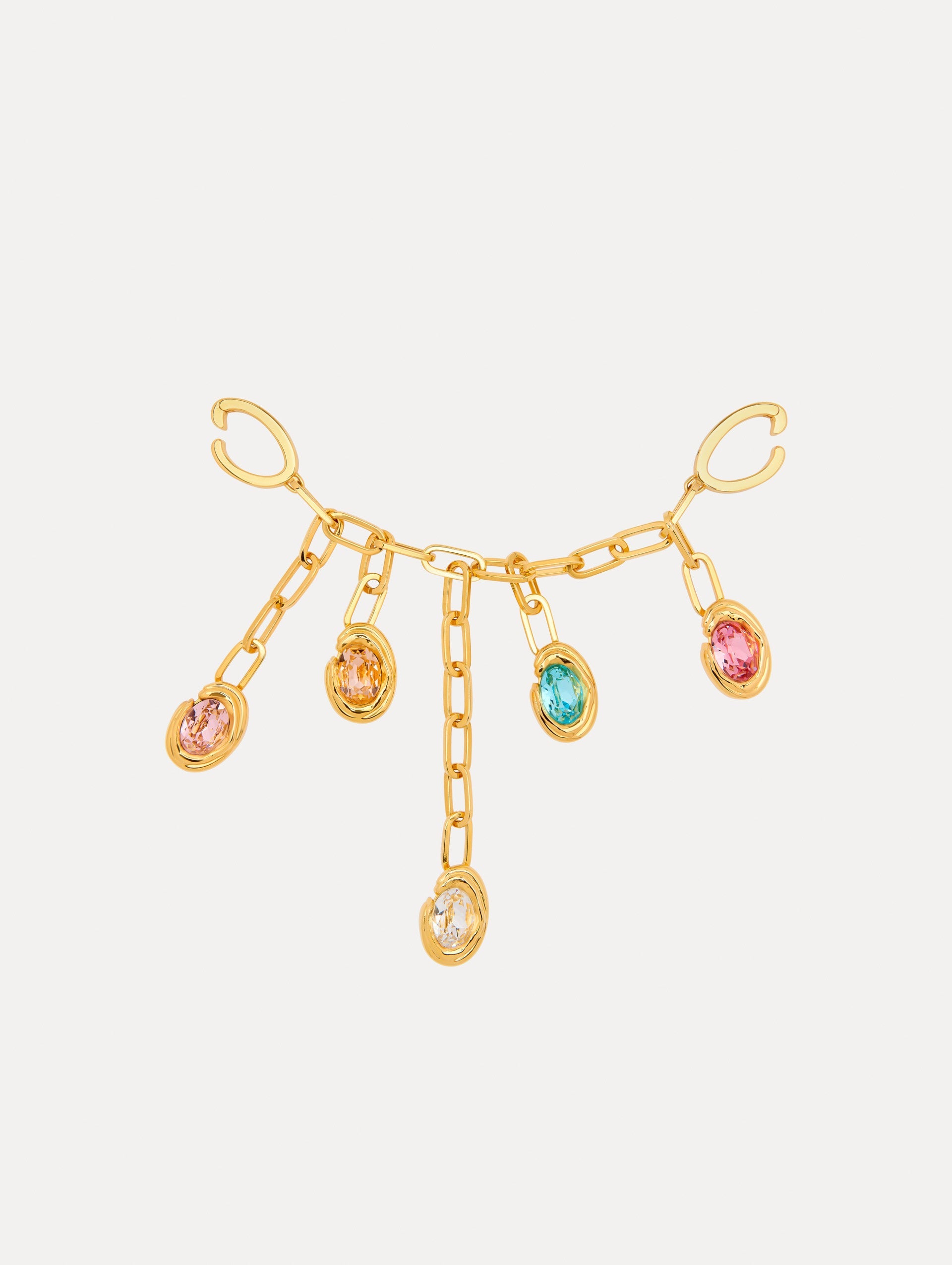 Crystal O Bag Charm Multi / Oscar de la Renta