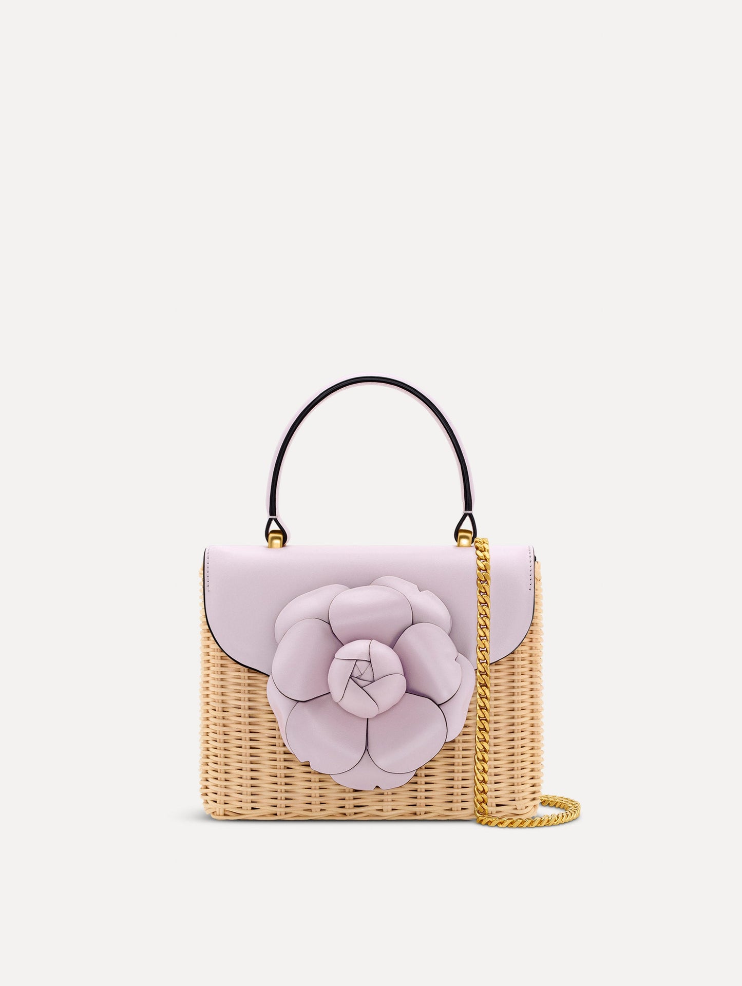 Wicker Mini TRO Bag Lilac / Oscar de la Renta