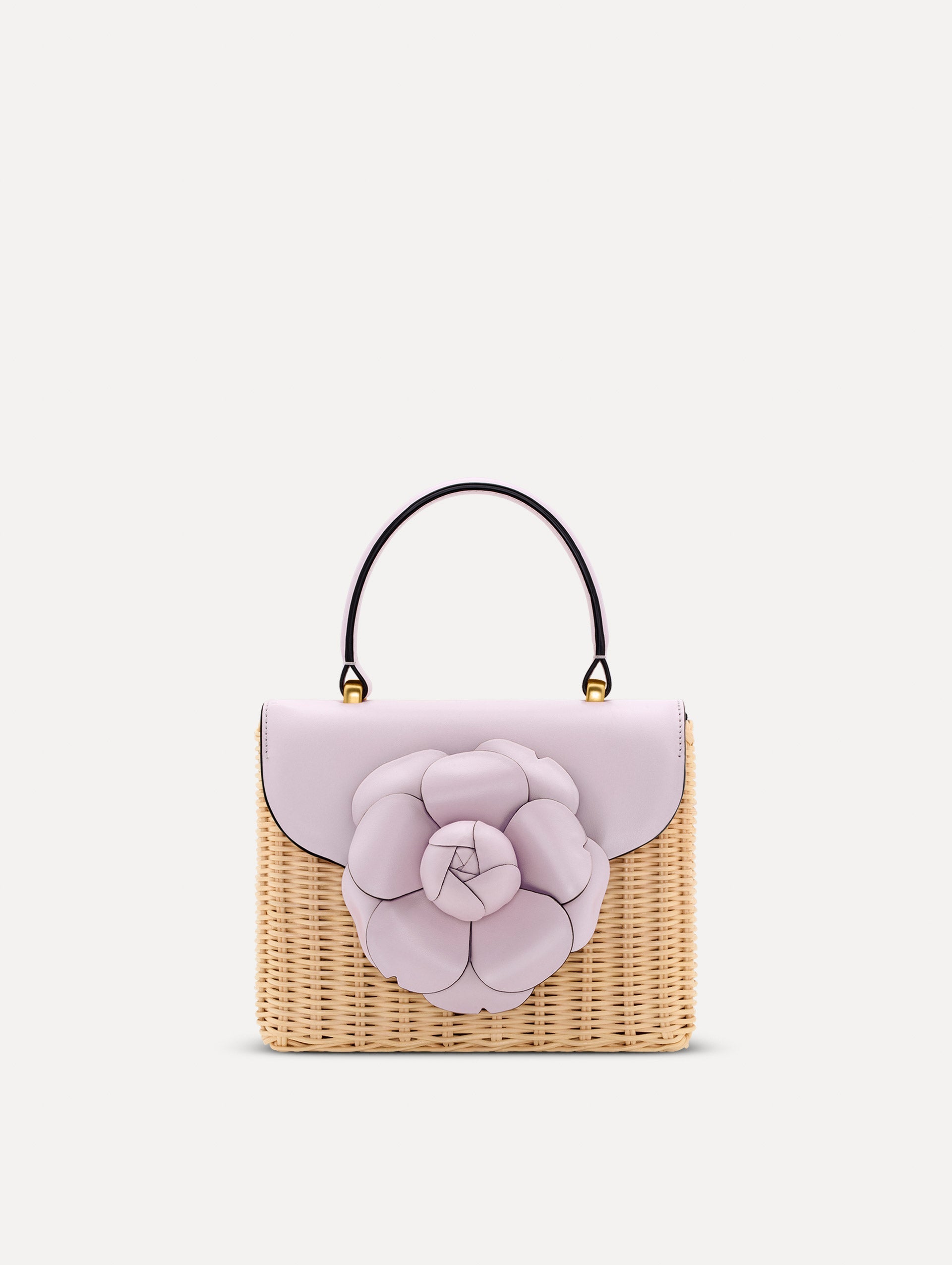 Wicker Mini TRO Bag Lilac / Oscar de la Renta