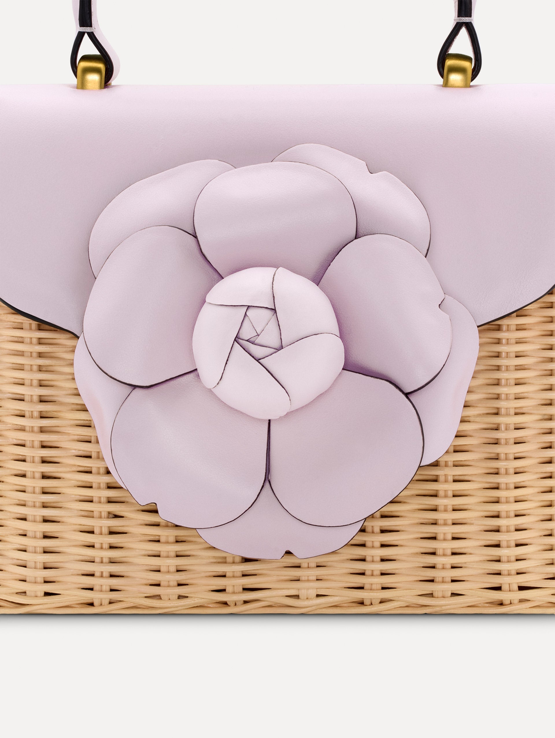 Wicker Mini TRO Bag Lilac / Oscar de la Renta