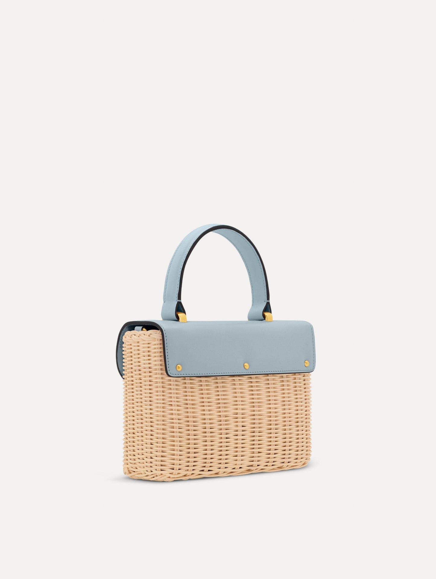 Wicker Mini TRO Bag Blue / Oscar de la Renta