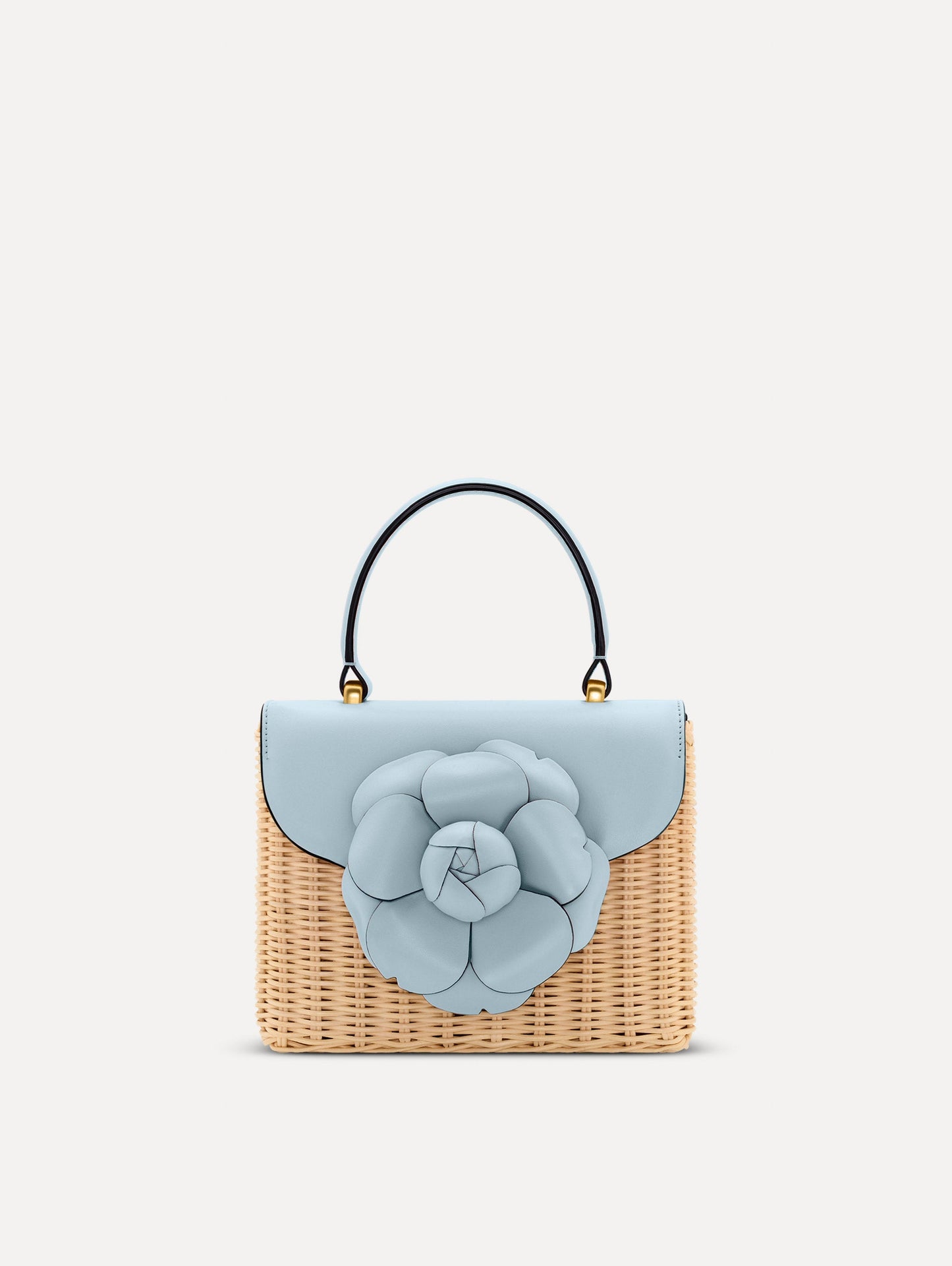 Wicker Mini TRO Bag Blue / Oscar de la Renta