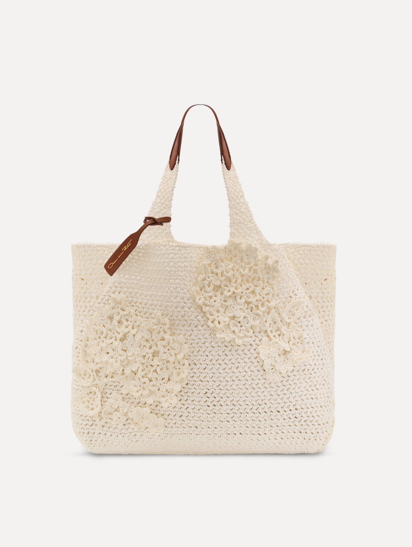 The Topaz in Crochet Raffia Ivory / Oscar de la Renta