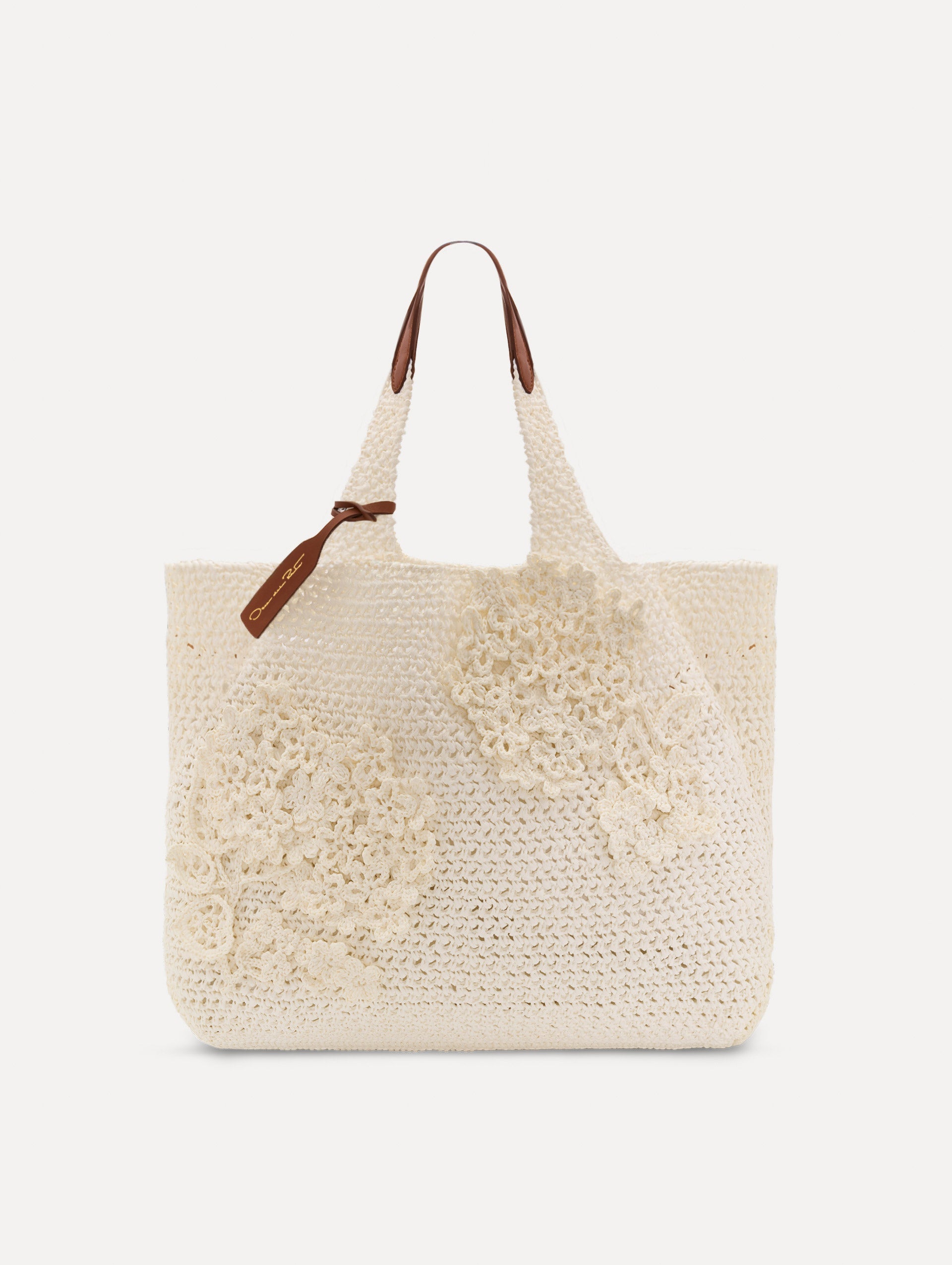 The Topaz in Crochet Raffia Ivory / Oscar de la Renta