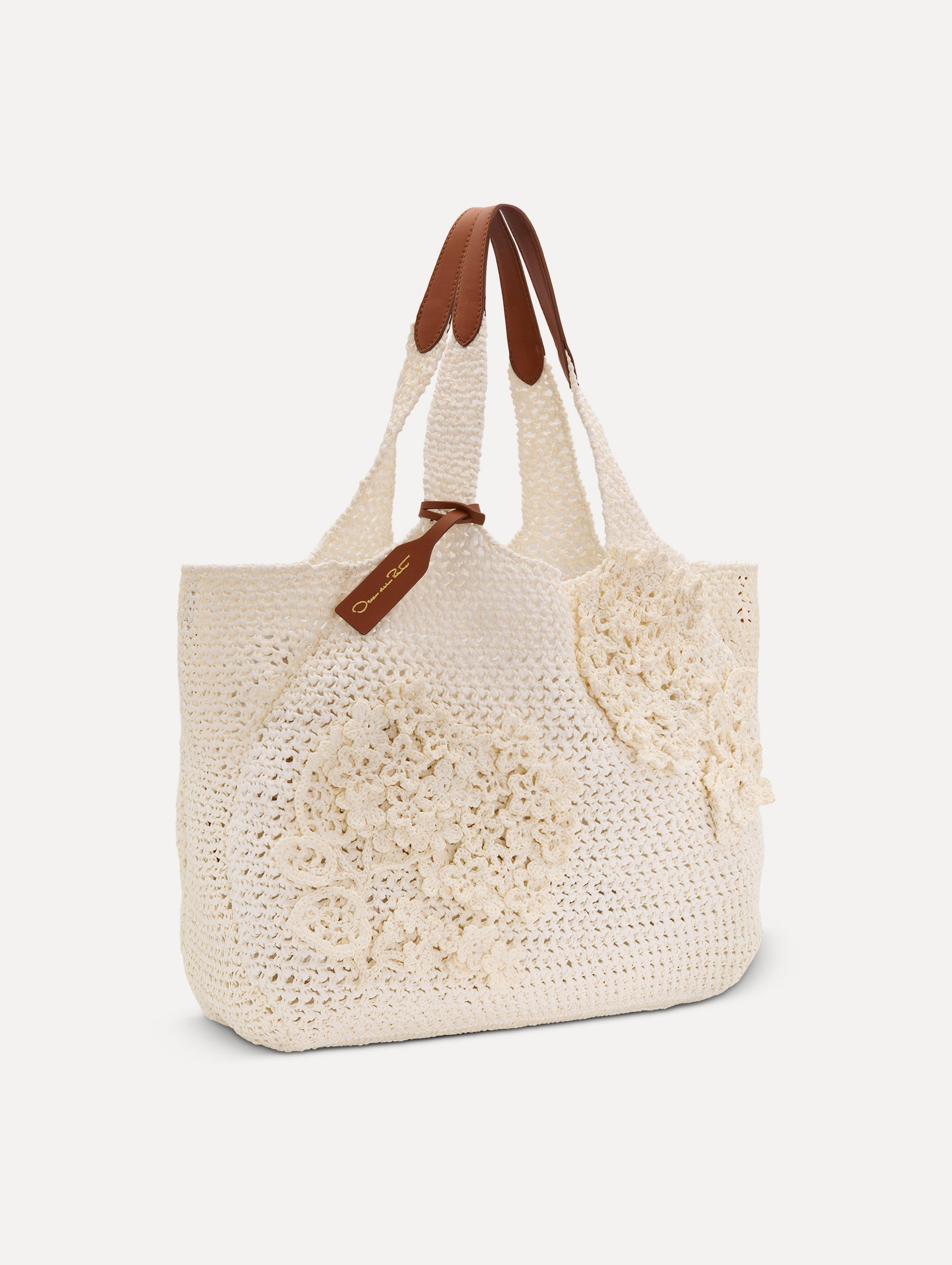 The Topaz in Crochet Raffia Ivory / Oscar de la Renta