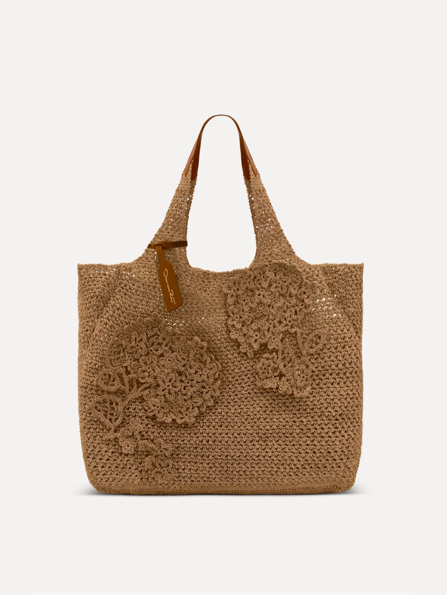 The Topaz in Crochet Raffia Natural / Oscar de la Renta