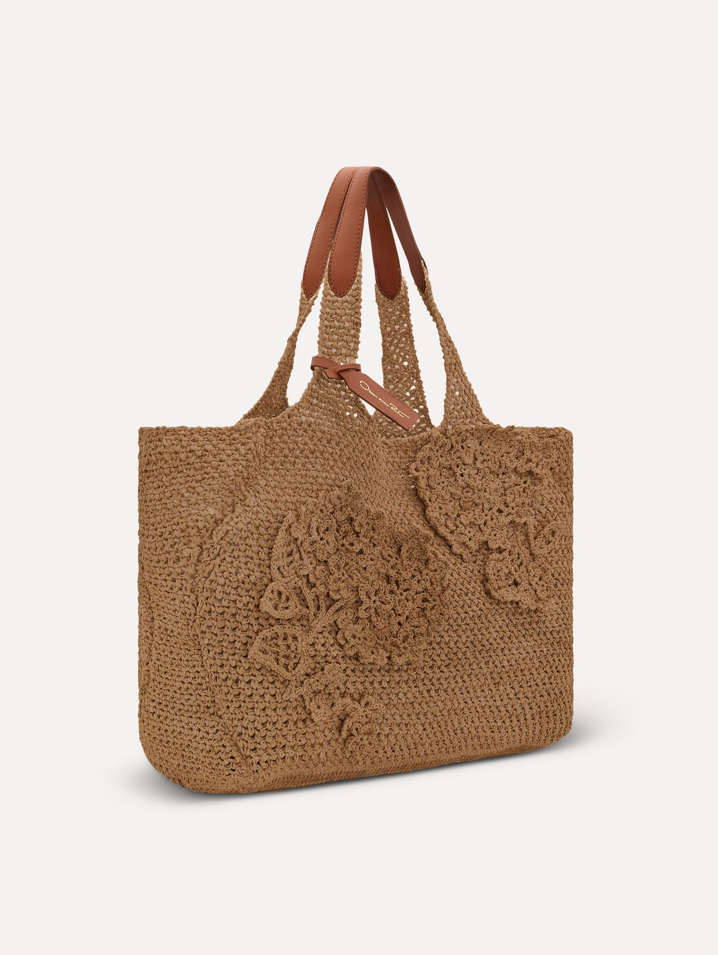The Topaz in Crochet Raffia Natural / Oscar de la Renta