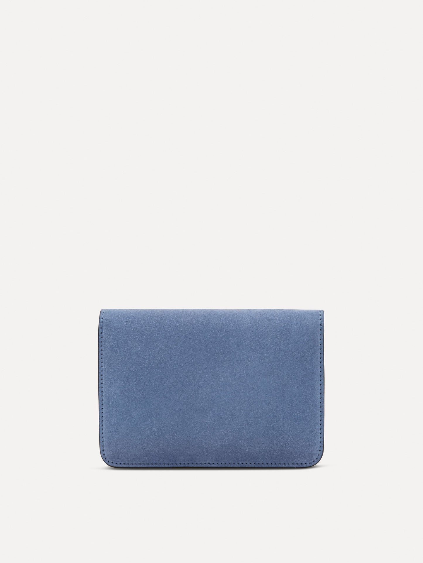 O Pochette in Suede Denim blue / Oscar de la Renta