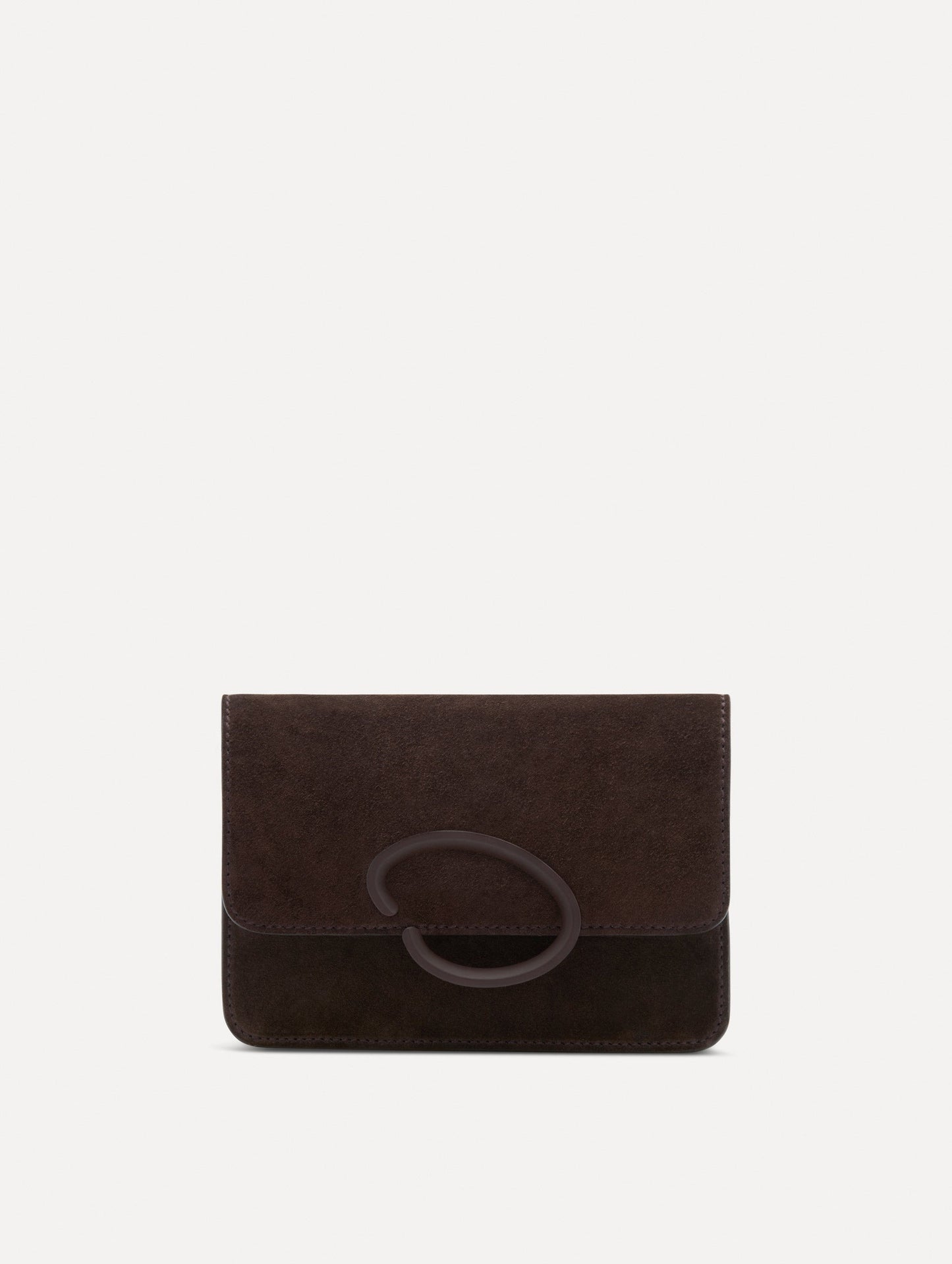 O Pochette in Suede Dark brown / Oscar de la Renta