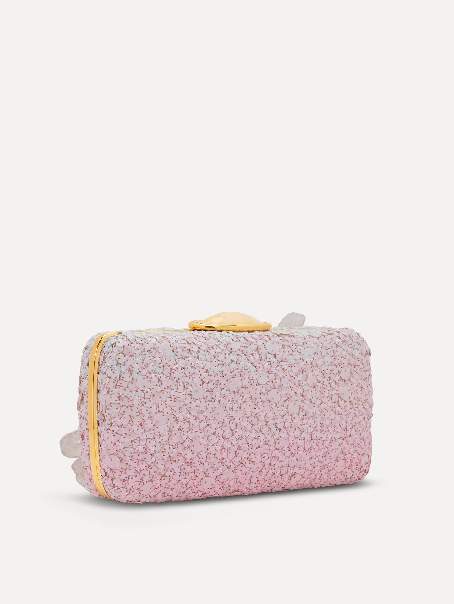 Cherry Blossom Sequin O Minaudière Pink / Oscar de la Renta
