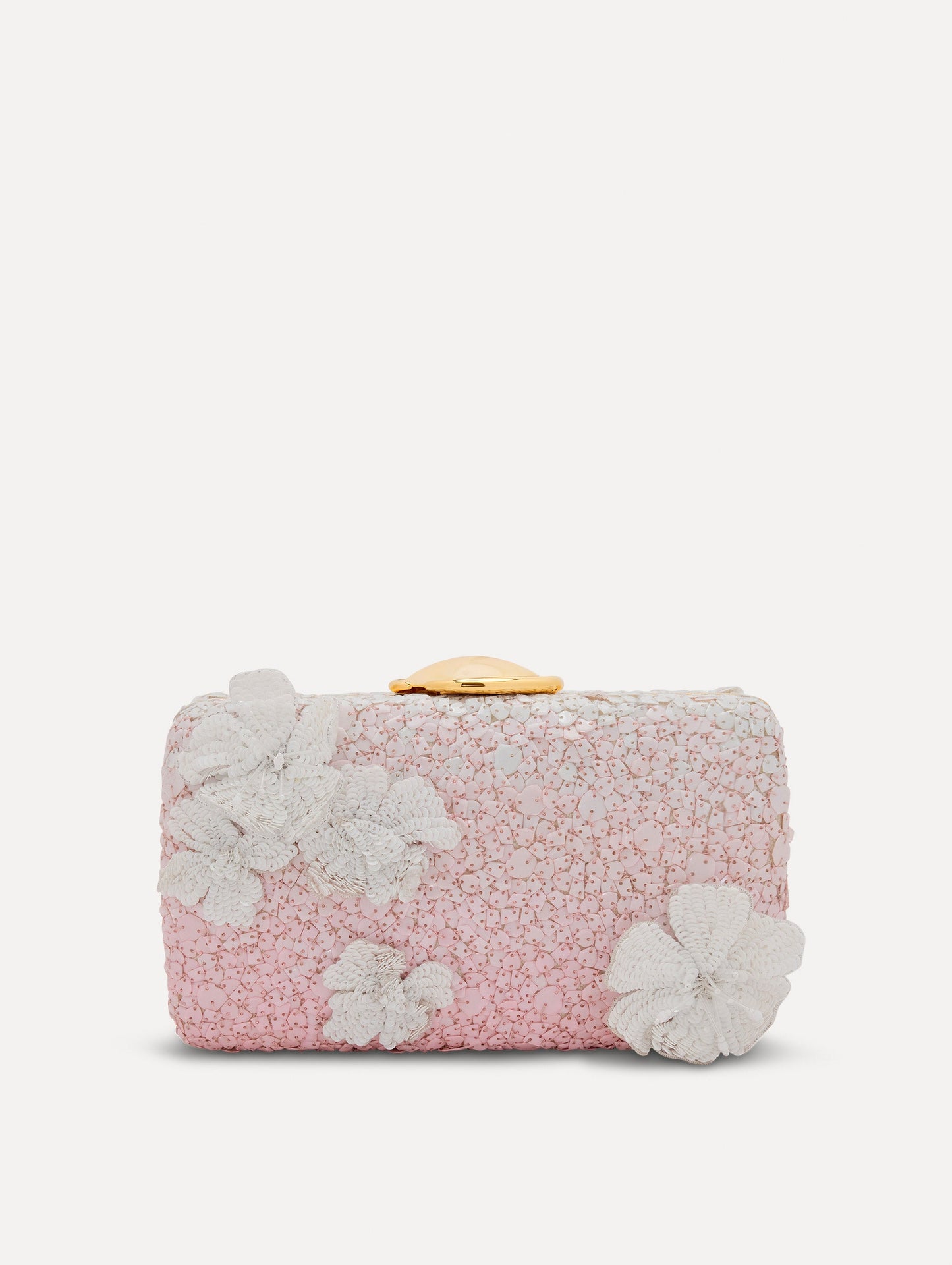 Cherry Blossom Sequin O Minaudière Pink / Oscar de la Renta