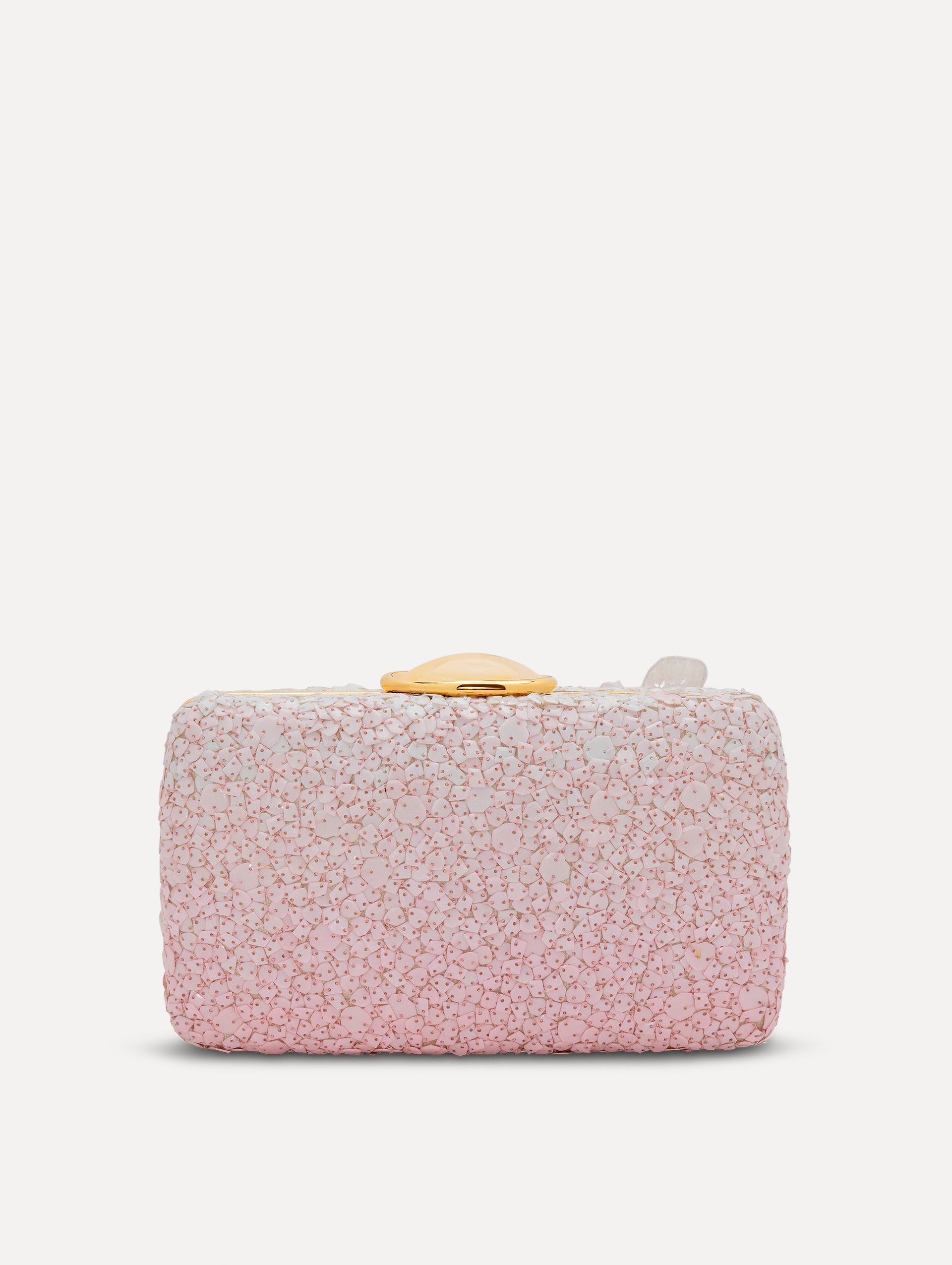 Cherry Blossom Sequin O Minaudière Pink / Oscar de la Renta