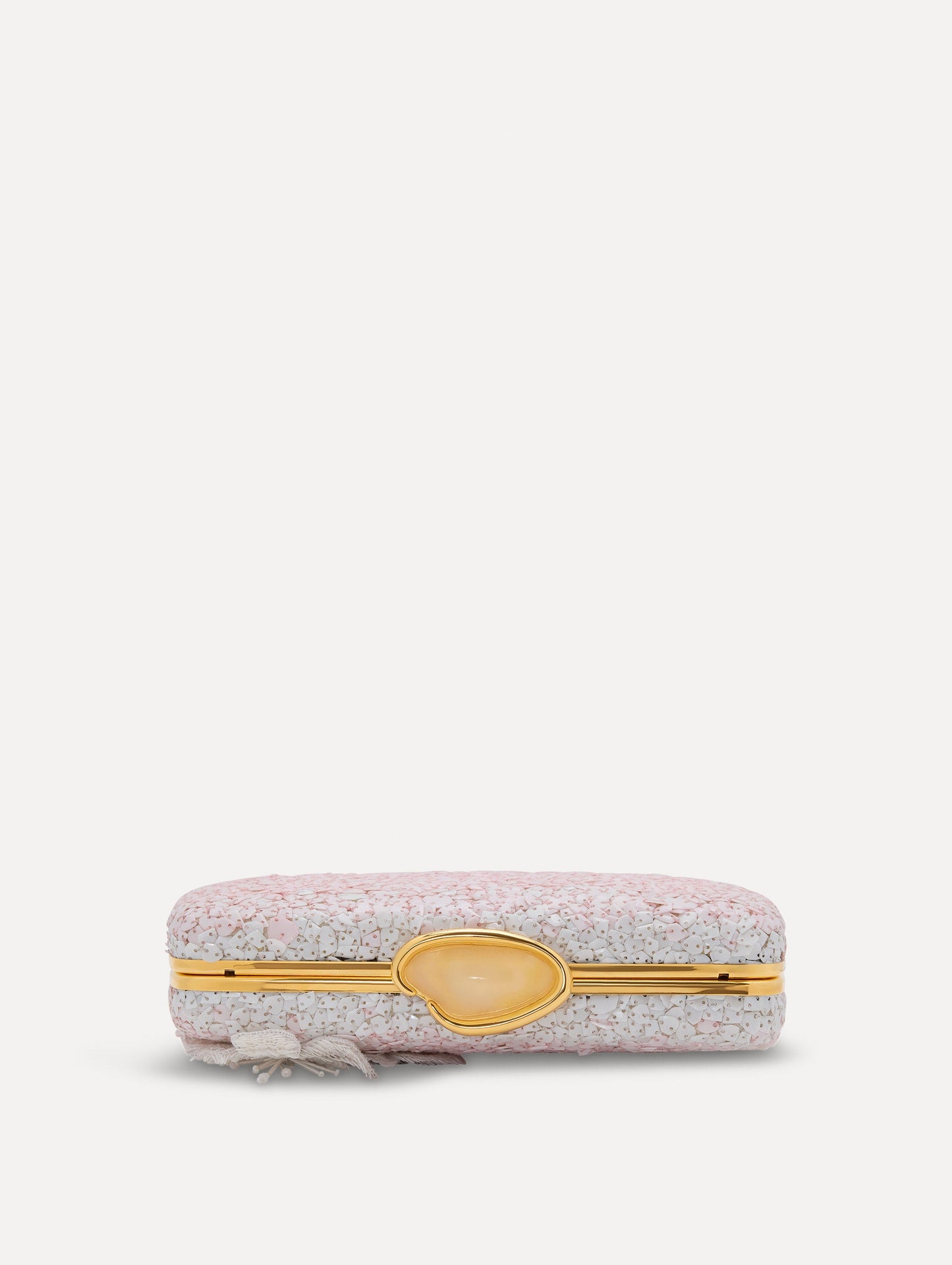 Cherry Blossom Sequin O Minaudière Pink / Oscar de la Renta