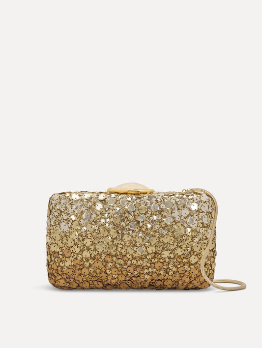 Mosaic Sequin O Minaudière Bronze / Oscar de la Renta