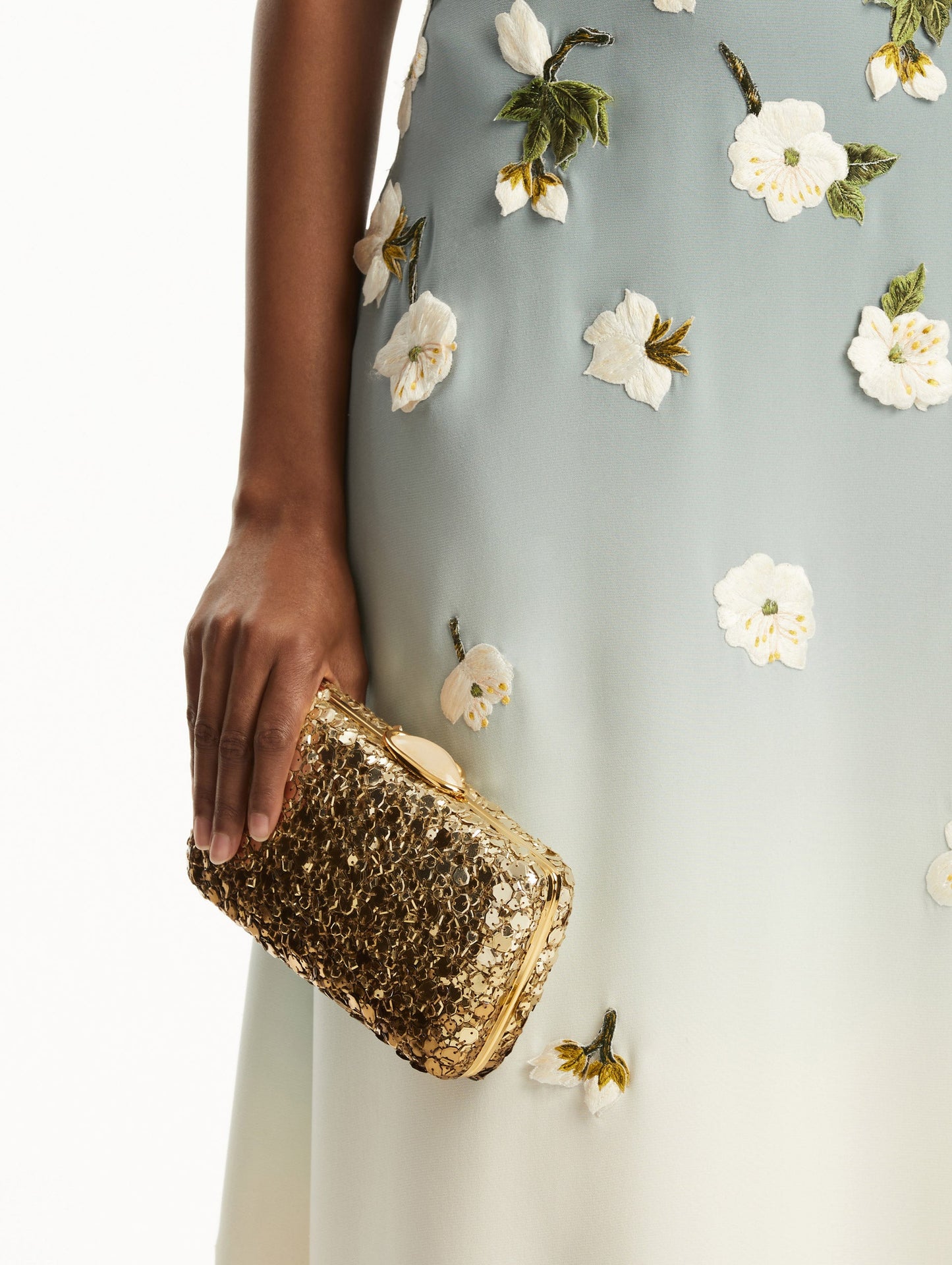 Mosaic Sequin O Minaudière Bronze / Oscar de la Renta