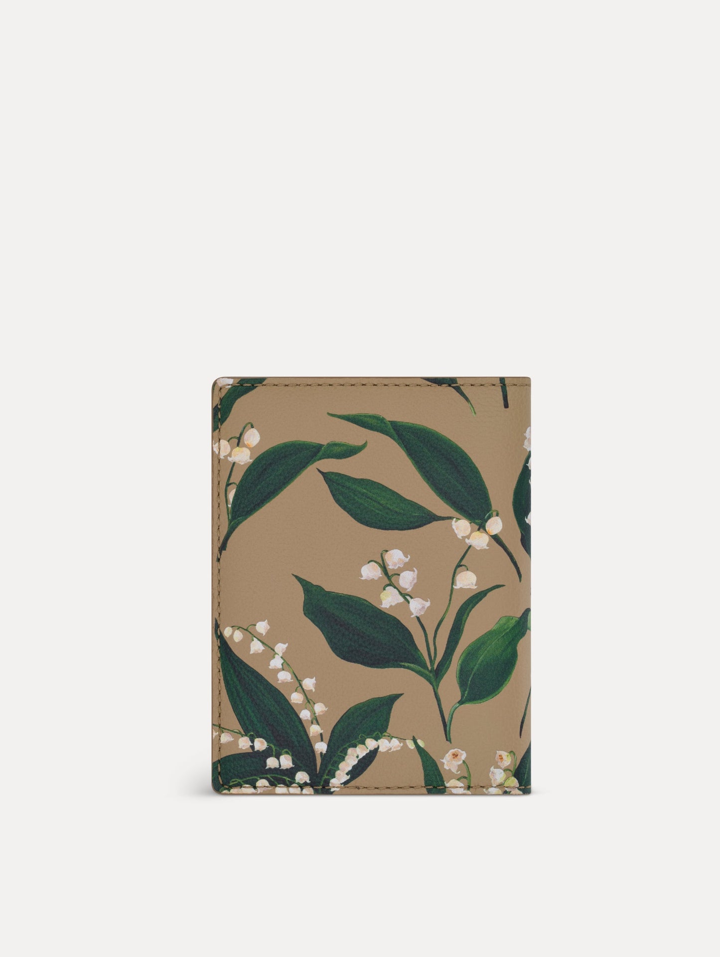 Lily of the Valley–Printed Passport Cover Sand / Oscar de la Renta