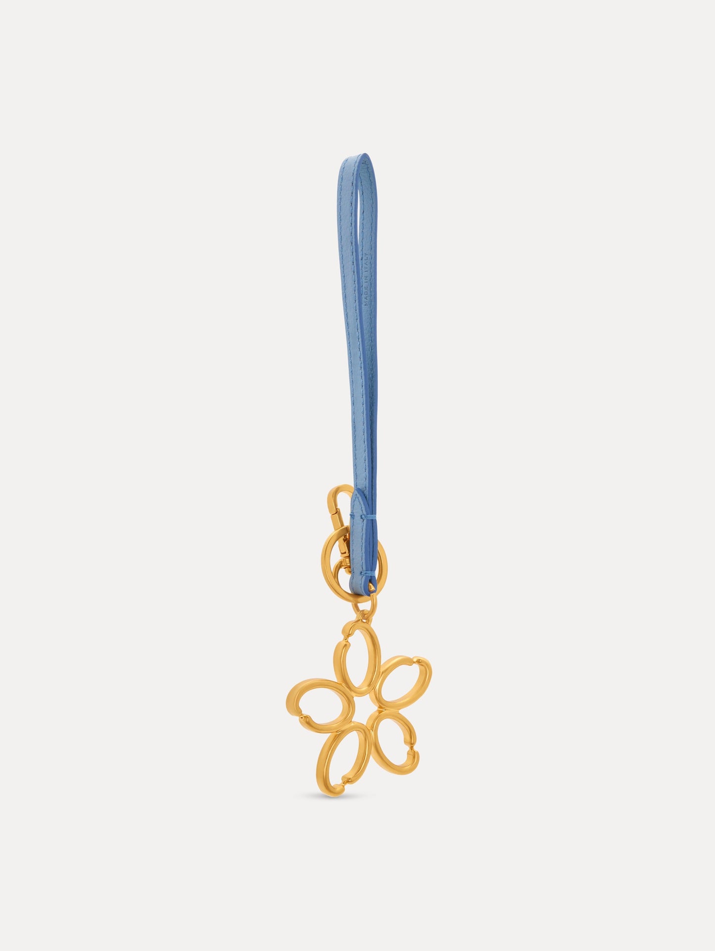 O Flower Wristlet Key Chain Blue bell / Oscar de la Renta