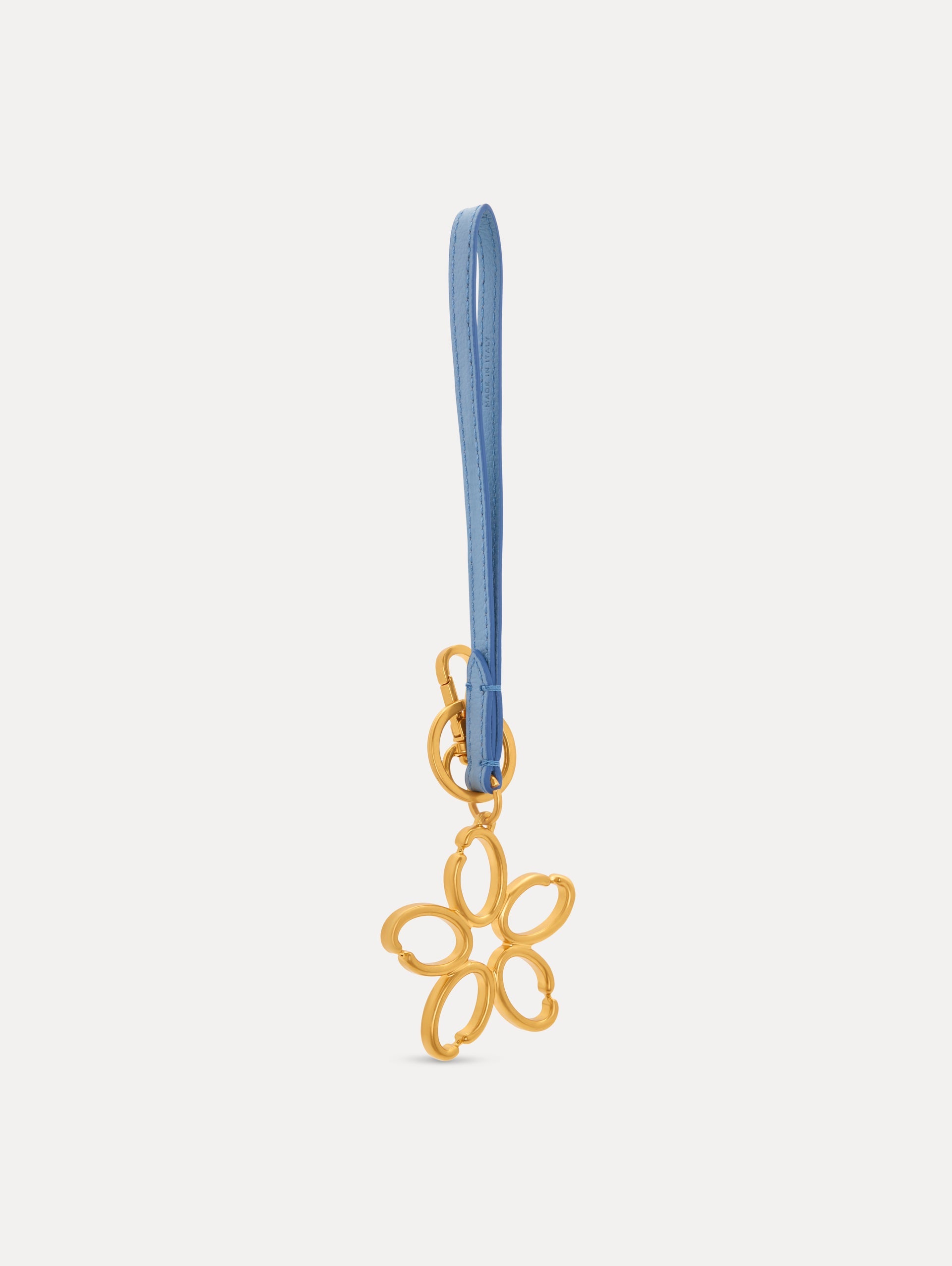 O Flower Wristlet Key Chain Blue bell / Oscar de la Renta