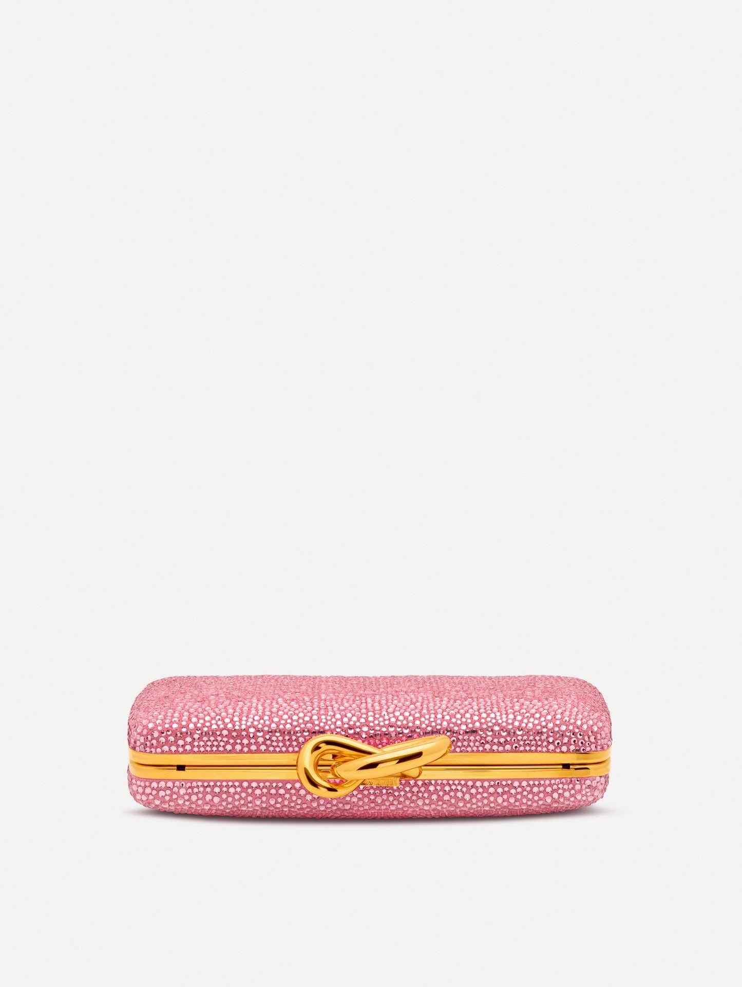 Crystal Pavé Knot Minaudière Pink / Oscar de la Renta