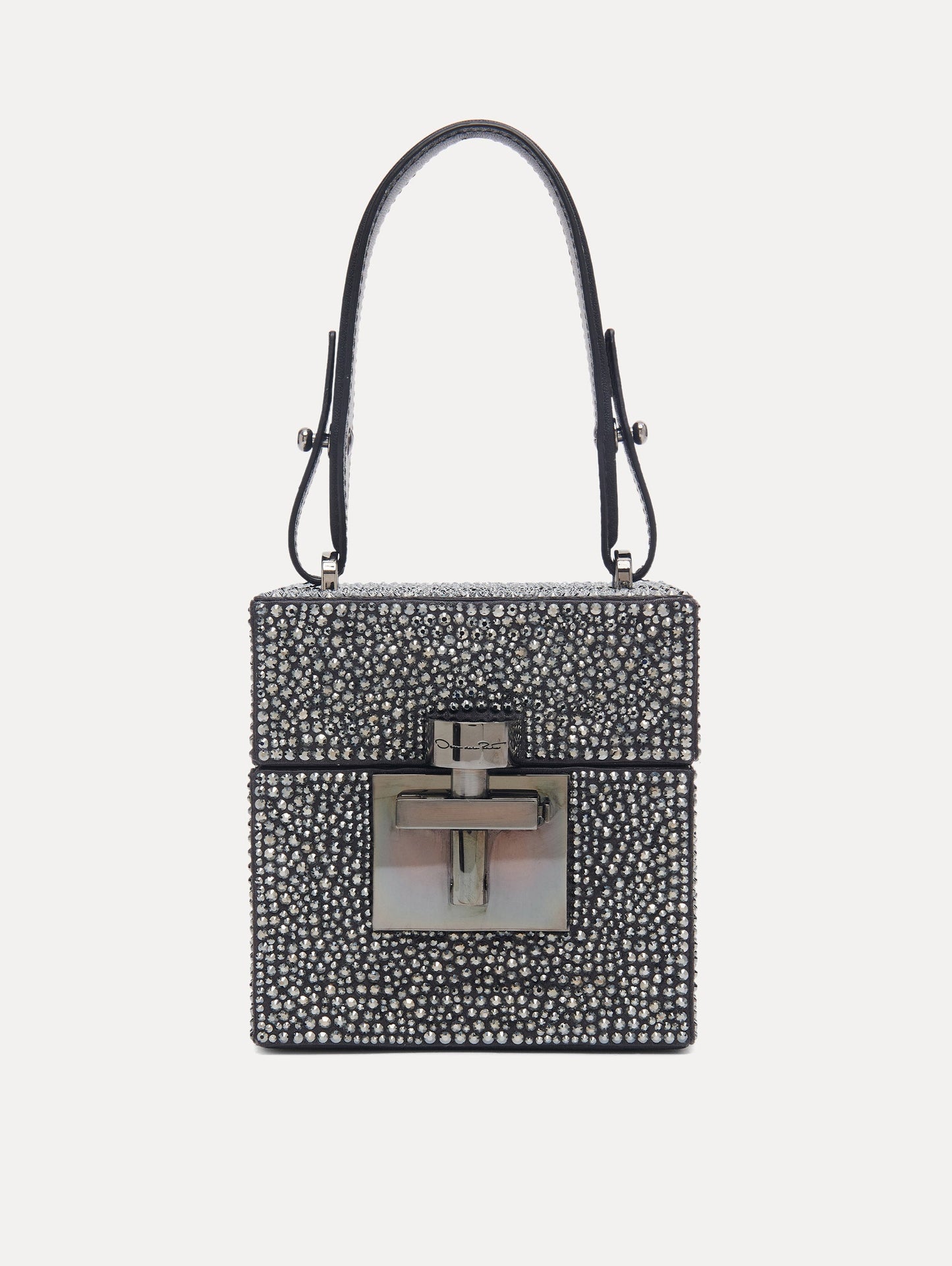 Crystal Pavé Alibi Cube Graphite / Oscar de la Renta