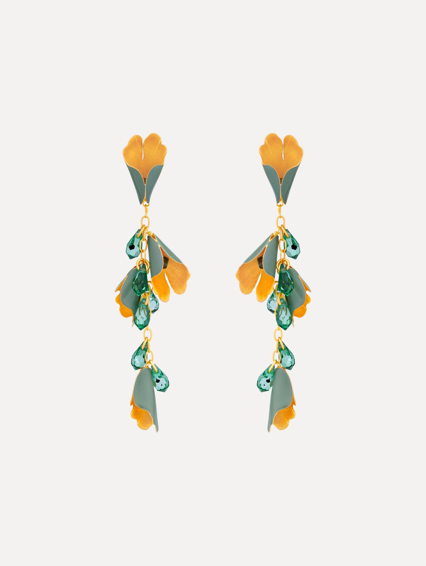 Bellflower Drop Earrings Sage / Oscar de la Renta