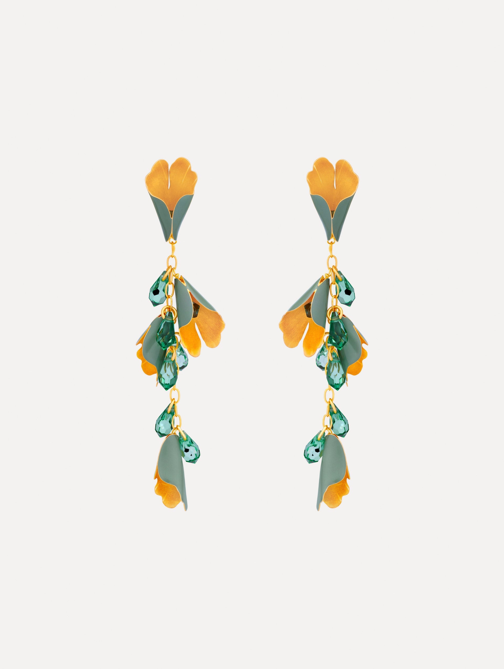 Bellflower Drop Earrings Sage / Oscar de la Renta