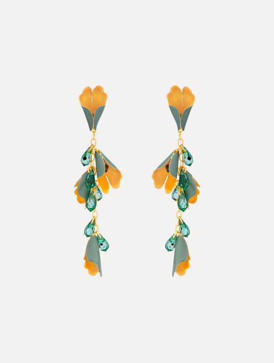 Bellflower Drop Earrings Sage / Oscar de la Renta