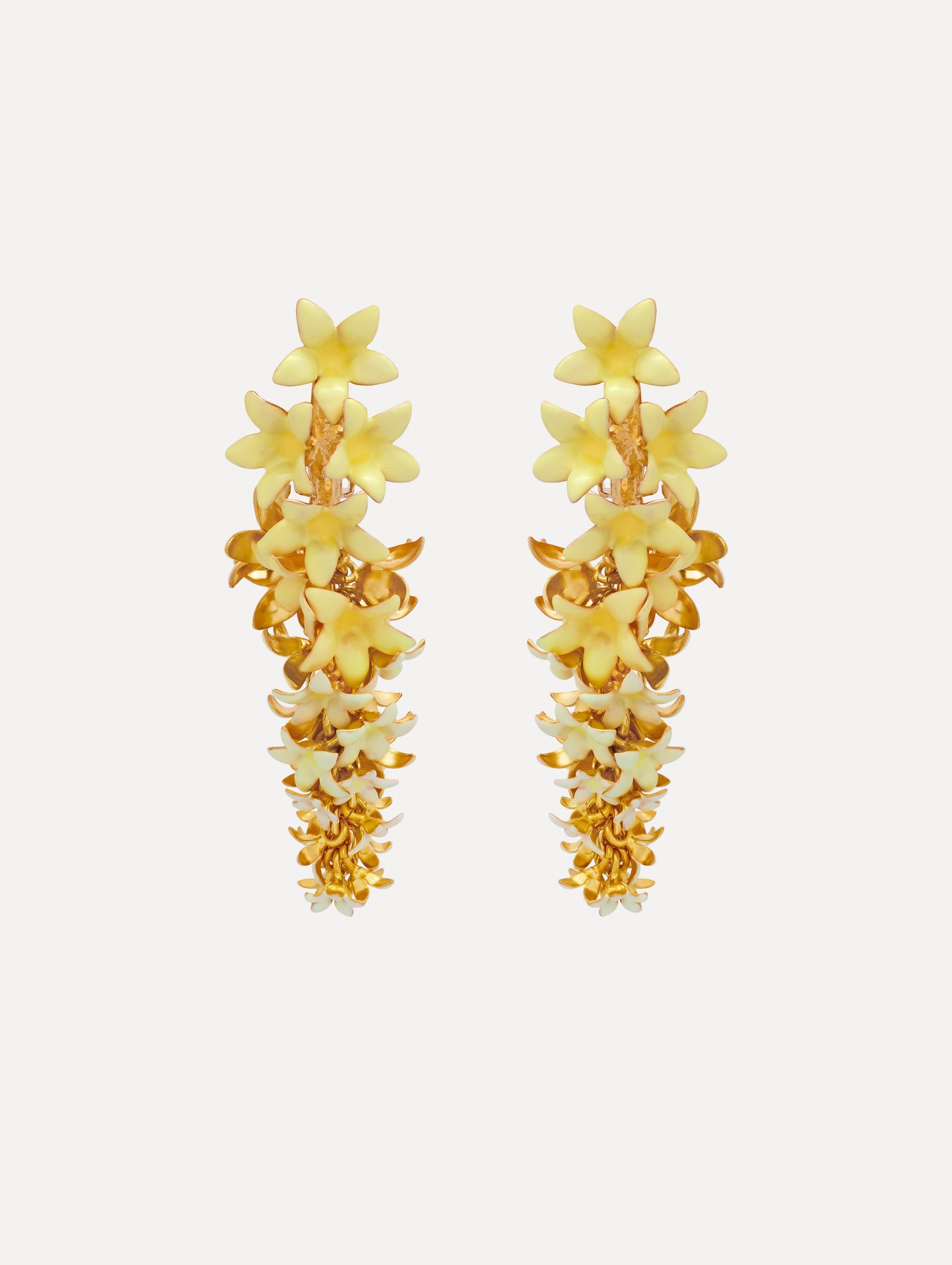 Foxglove Earrings Yellow / Oscar de la Renta
