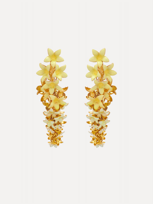 Foxglove Earrings Yellow / Oscar de la Renta