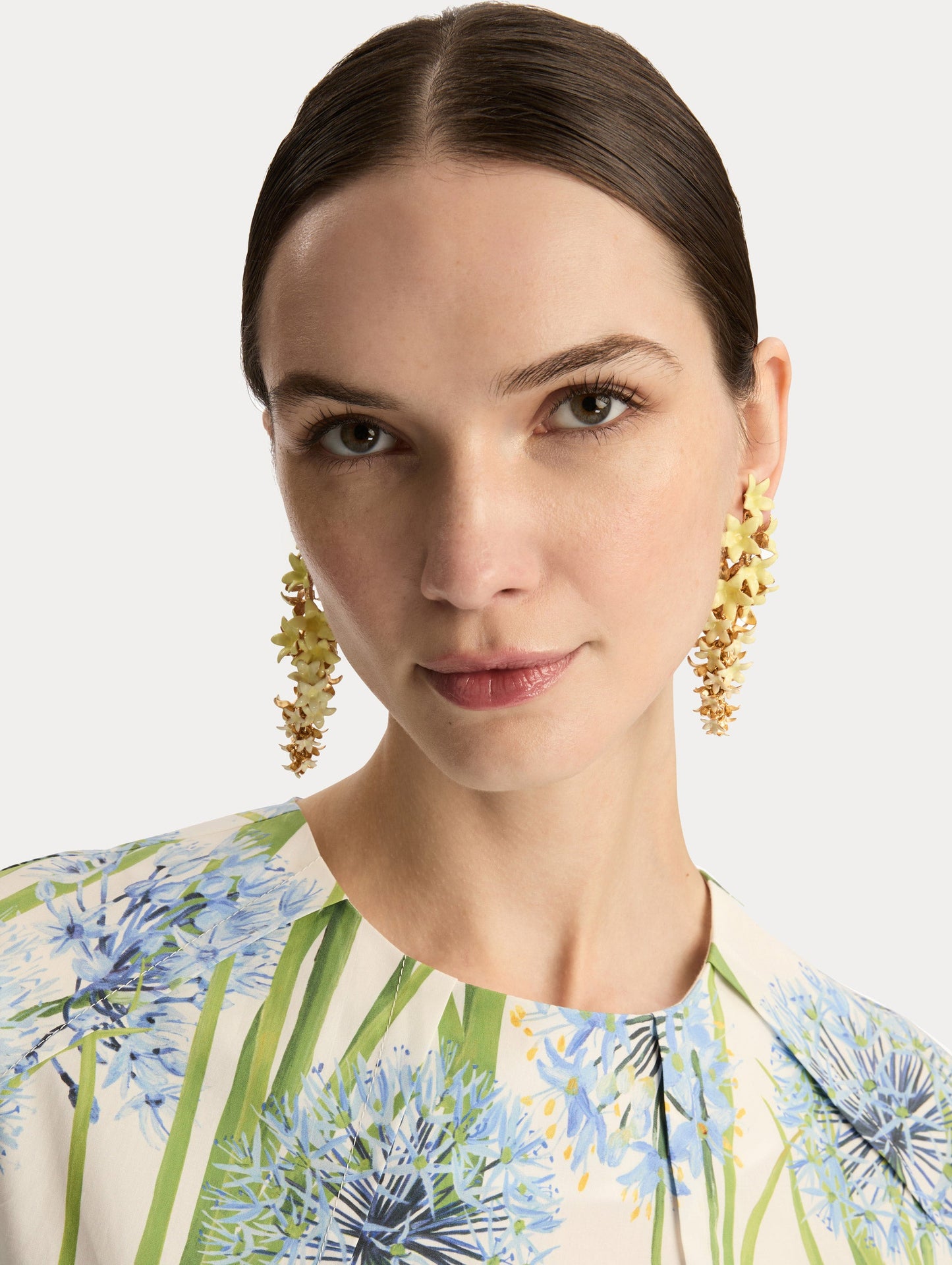 Foxglove Earrings Yellow / Oscar de la Renta