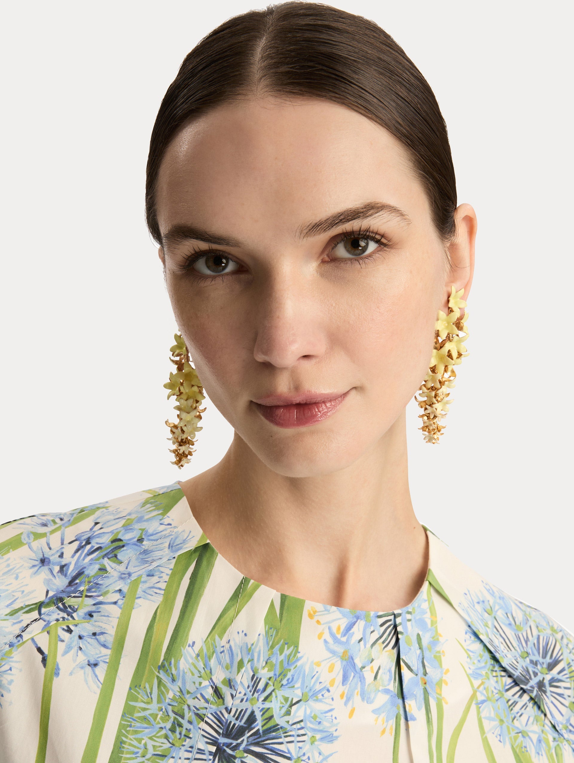 Foxglove Earrings Yellow / Oscar de la Renta