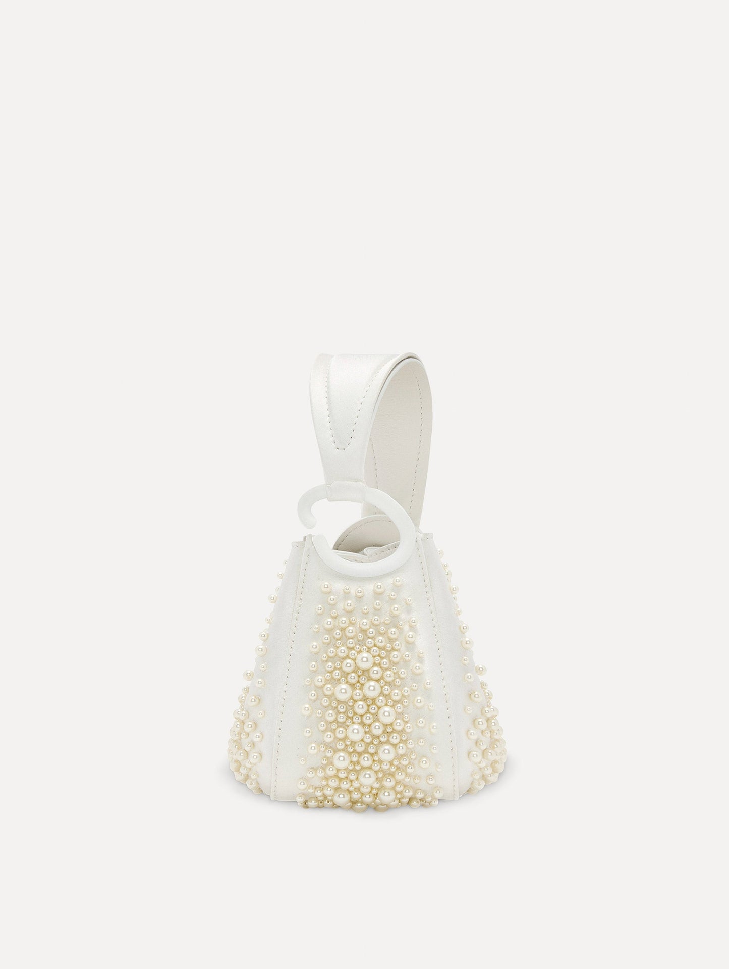 Nano Pearl Embroidered O Handle Bag Pearl / Oscar de la Renta