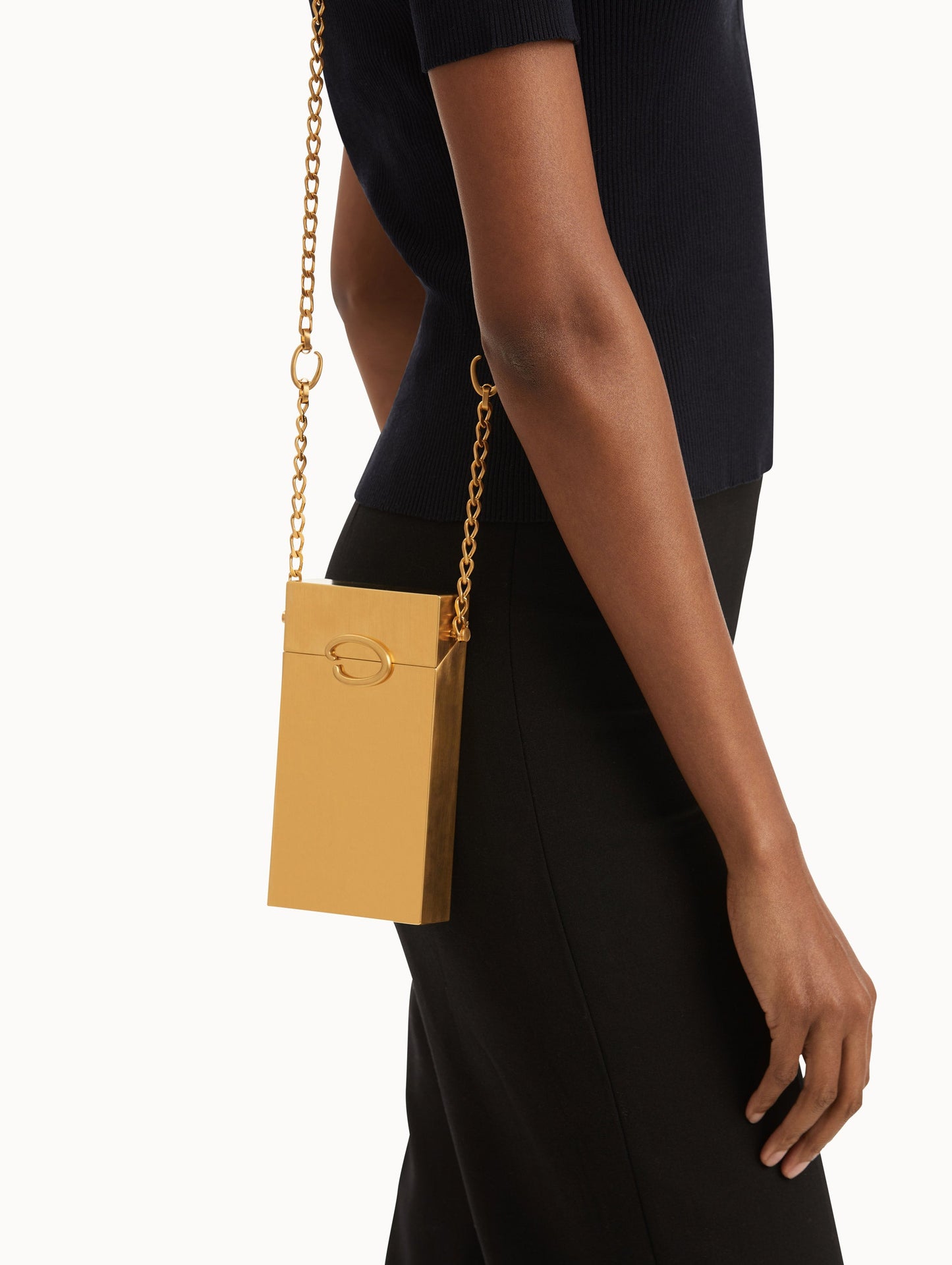O Vanity Minaudière Gold / Oscar de la Renta