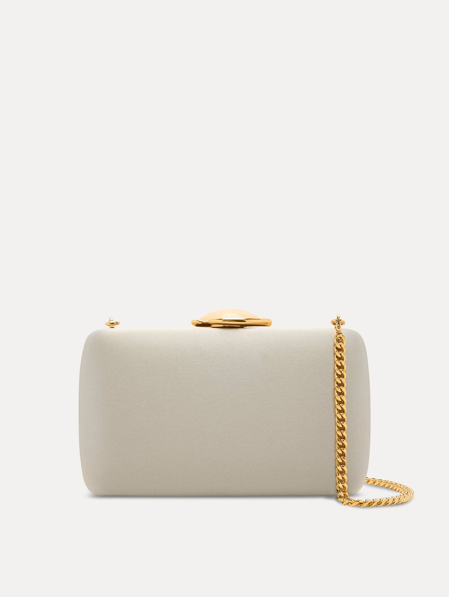 O Satin Minaudière Champagne / Oscar de la Renta