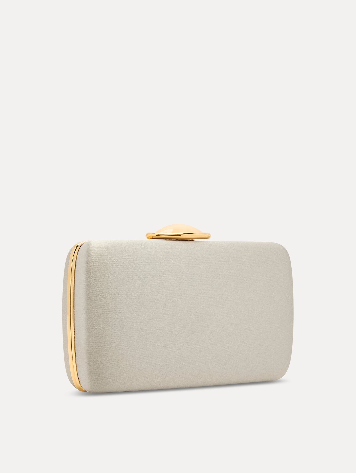 O Satin Minaudière Champagne / Oscar de la Renta