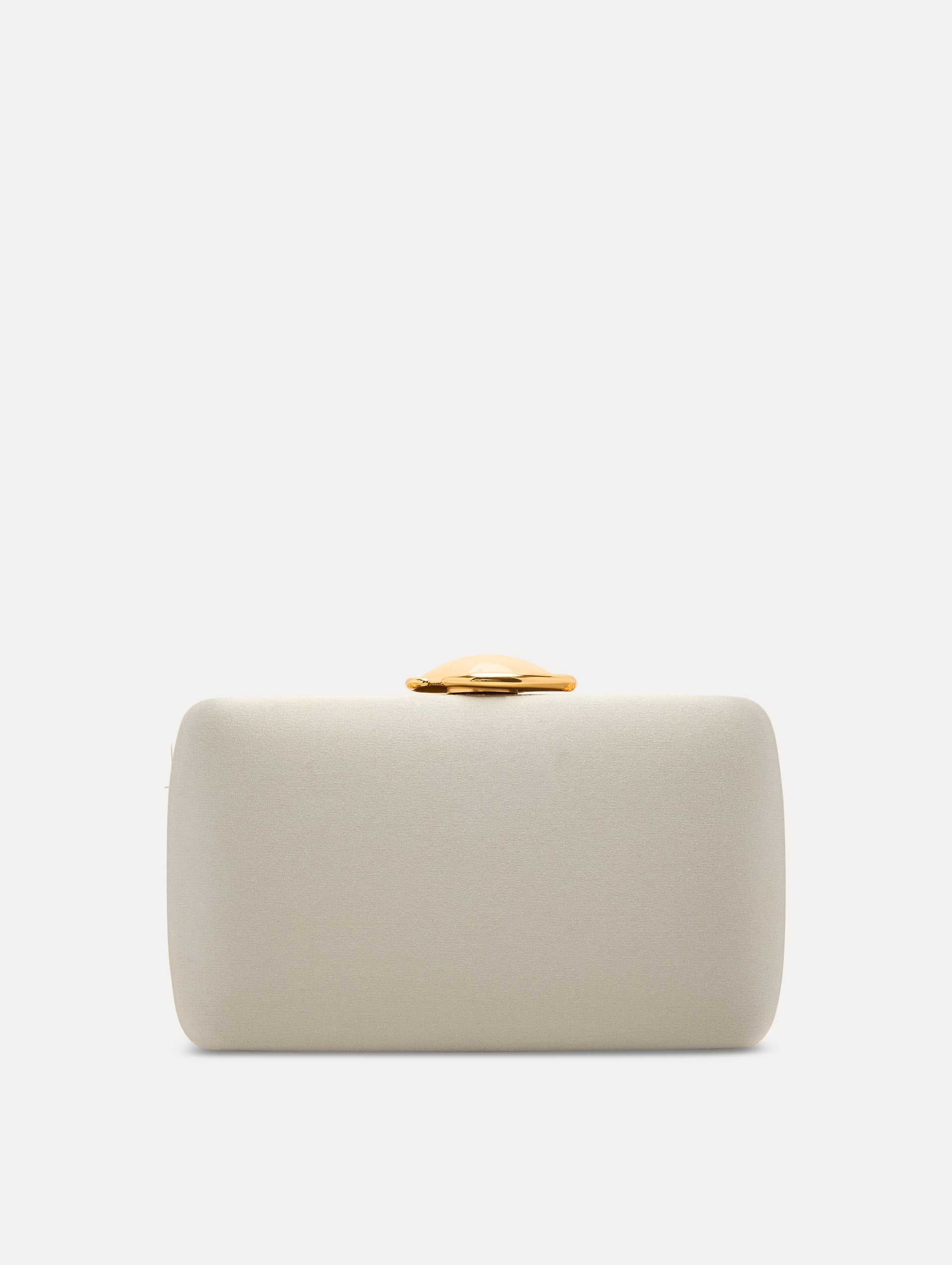 O Satin Minaudière Champagne / Oscar de la Renta