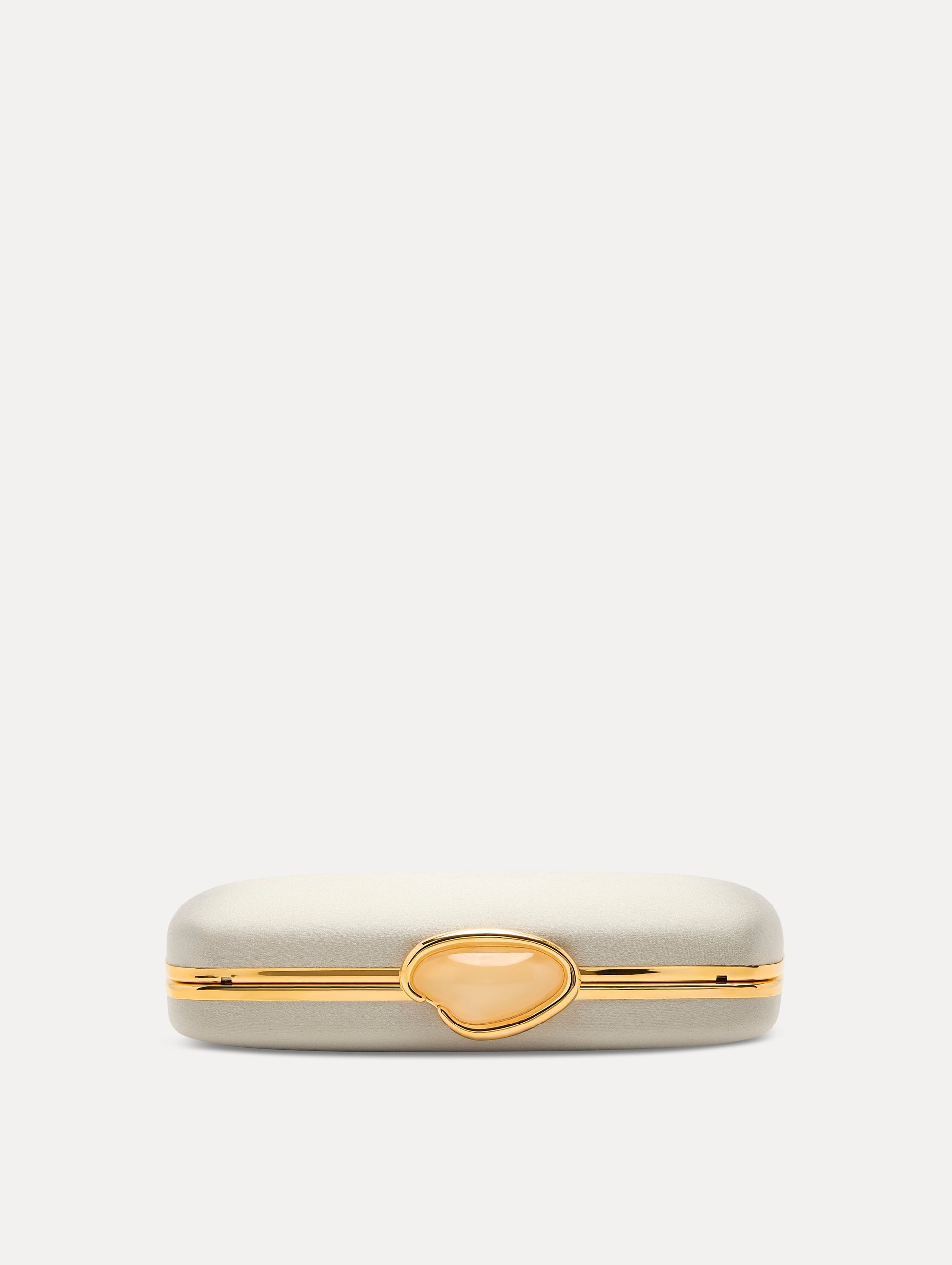 O Satin Minaudière Champagne / Oscar de la Renta