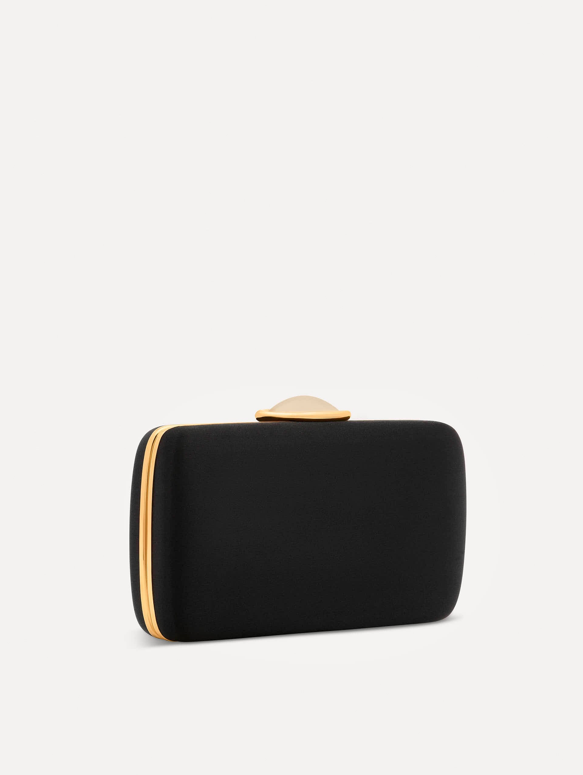 O Satin Minaudière Black / Oscar de la Renta