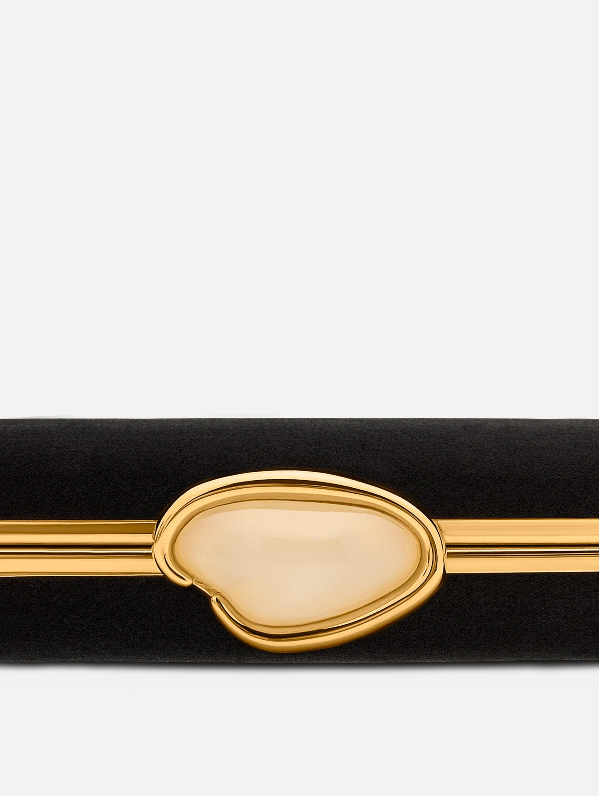 O Satin Minaudière Black / Oscar de la Renta