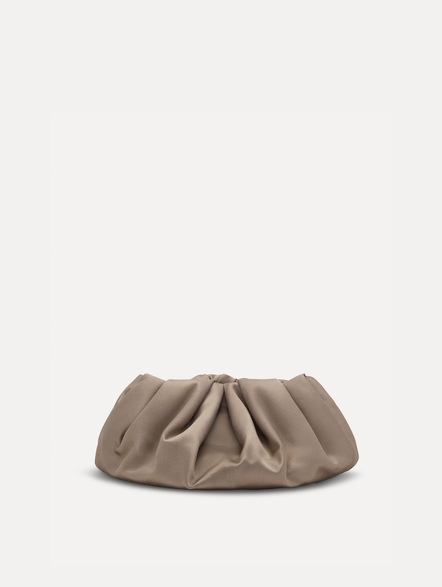 Mini Satin Bow Clutch Taupe / Oscar de la Renta