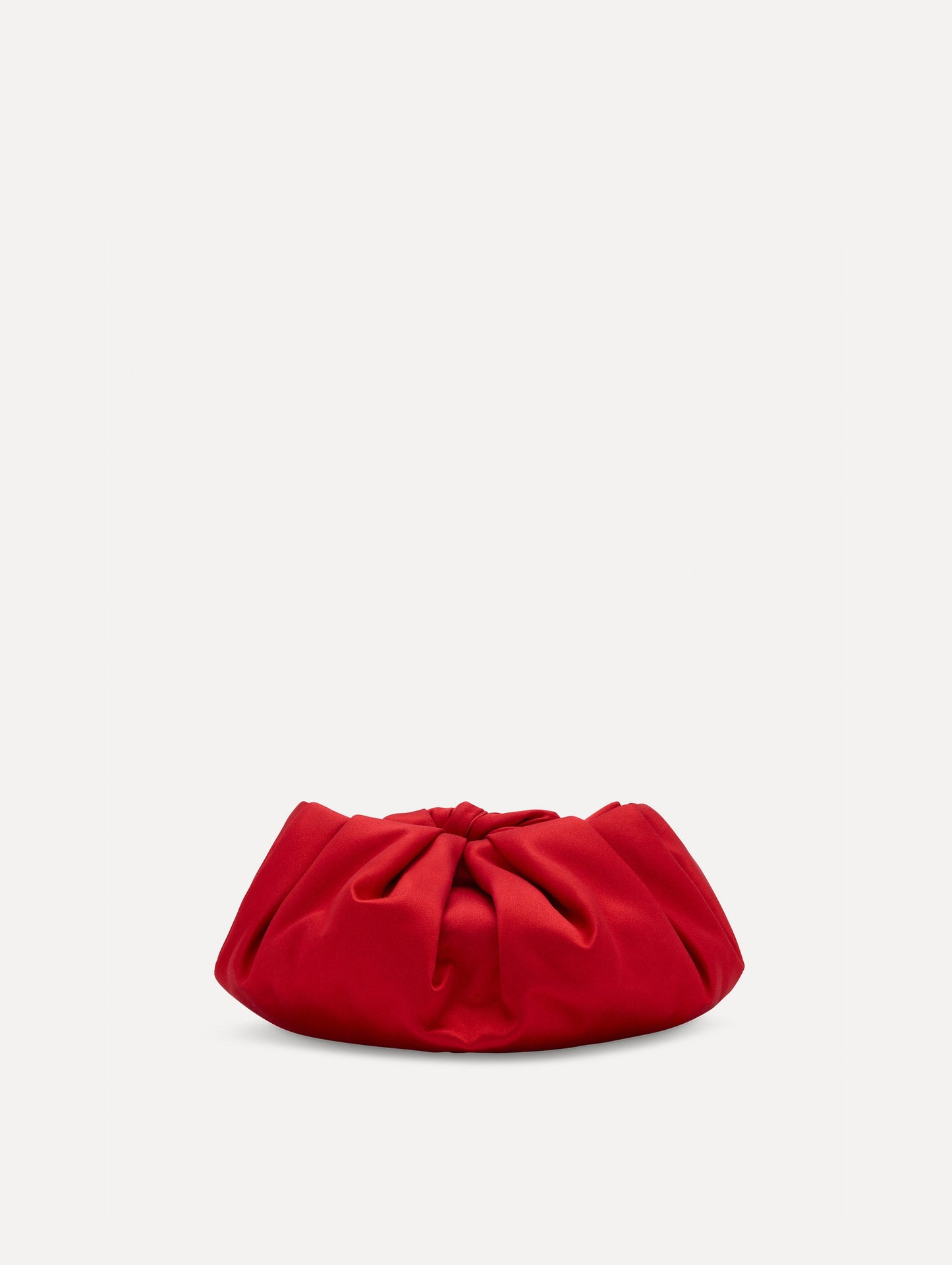 Mini Satin Bow Clutch Red / Oscar de la Renta
