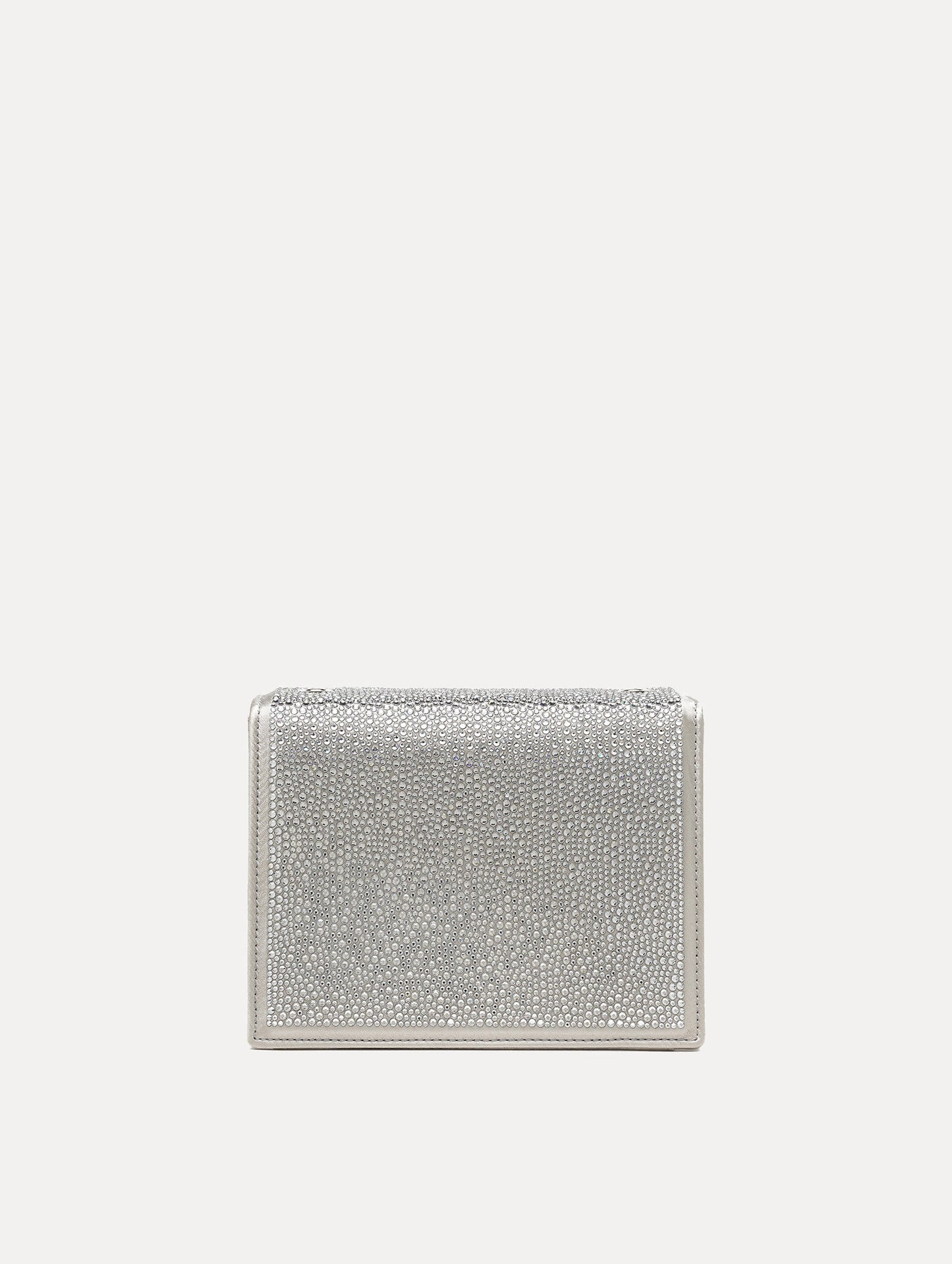 Crystal Pavé Mini TRO Bag Silver / Oscar de la Renta