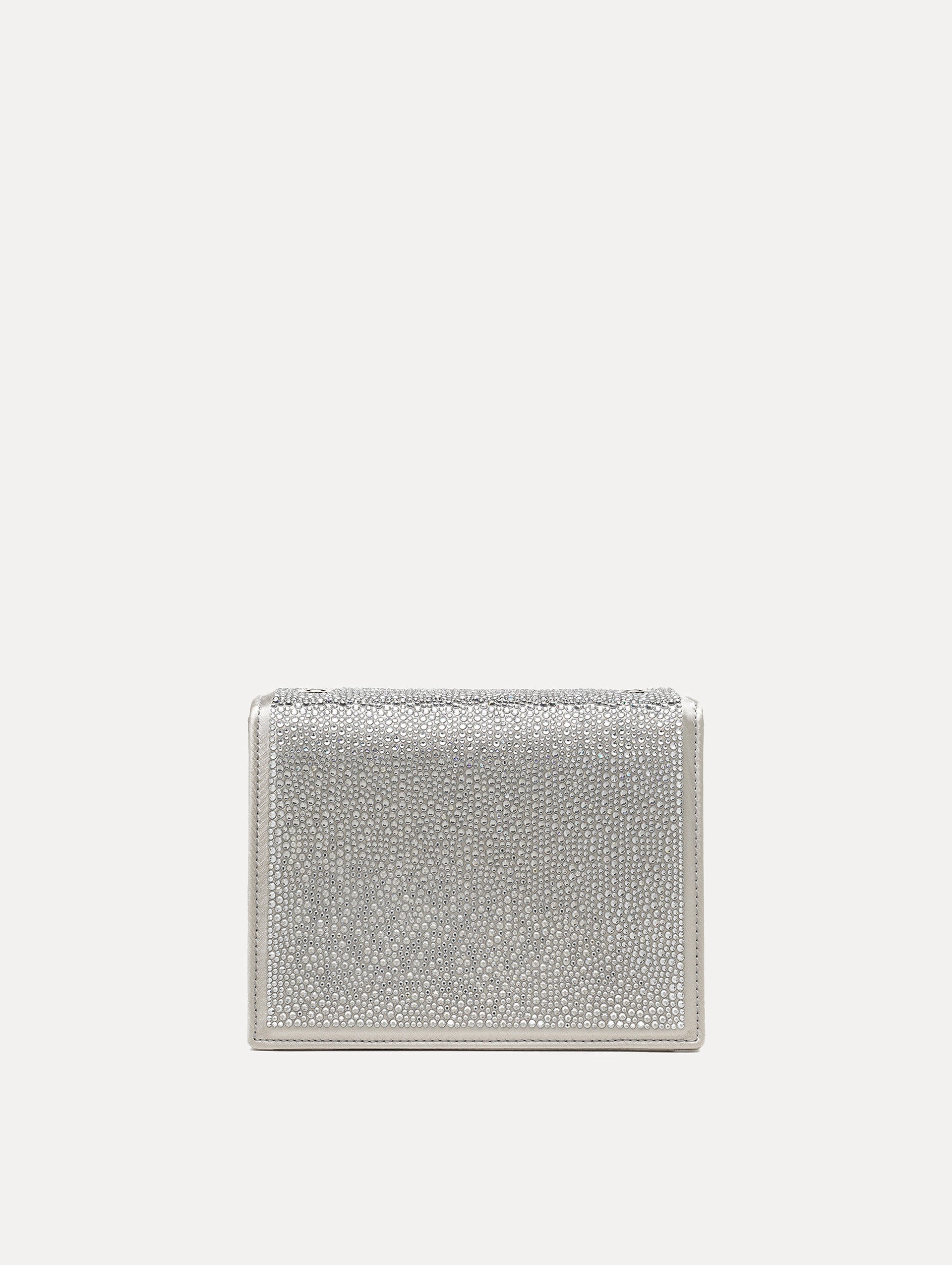 Crystal Pavé Mini TRO Bag Silver / Oscar de la Renta