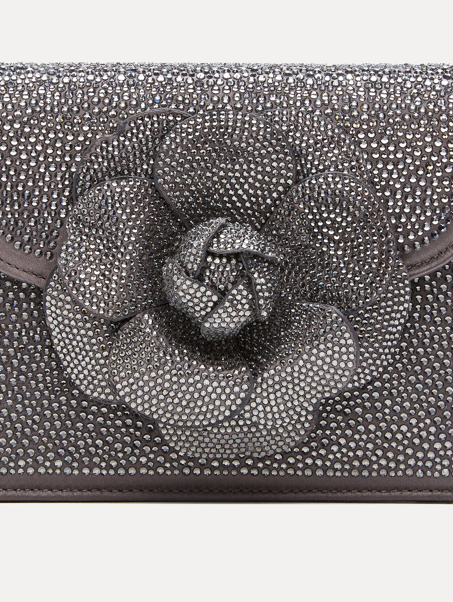 Crystal Pavé Mini TRO Bag Smoke gunmetal / Oscar de la Renta