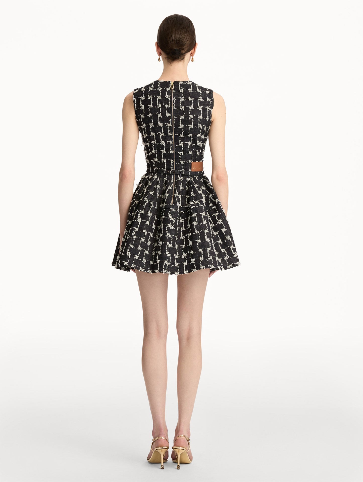 Woven Denim Jacquard Mini Dress Indigo / Oscar de la Renta