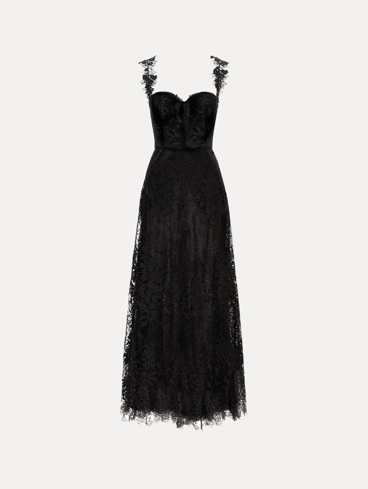 Foxglove Guipure Cocktail Dress Black / Oscar de la Renta