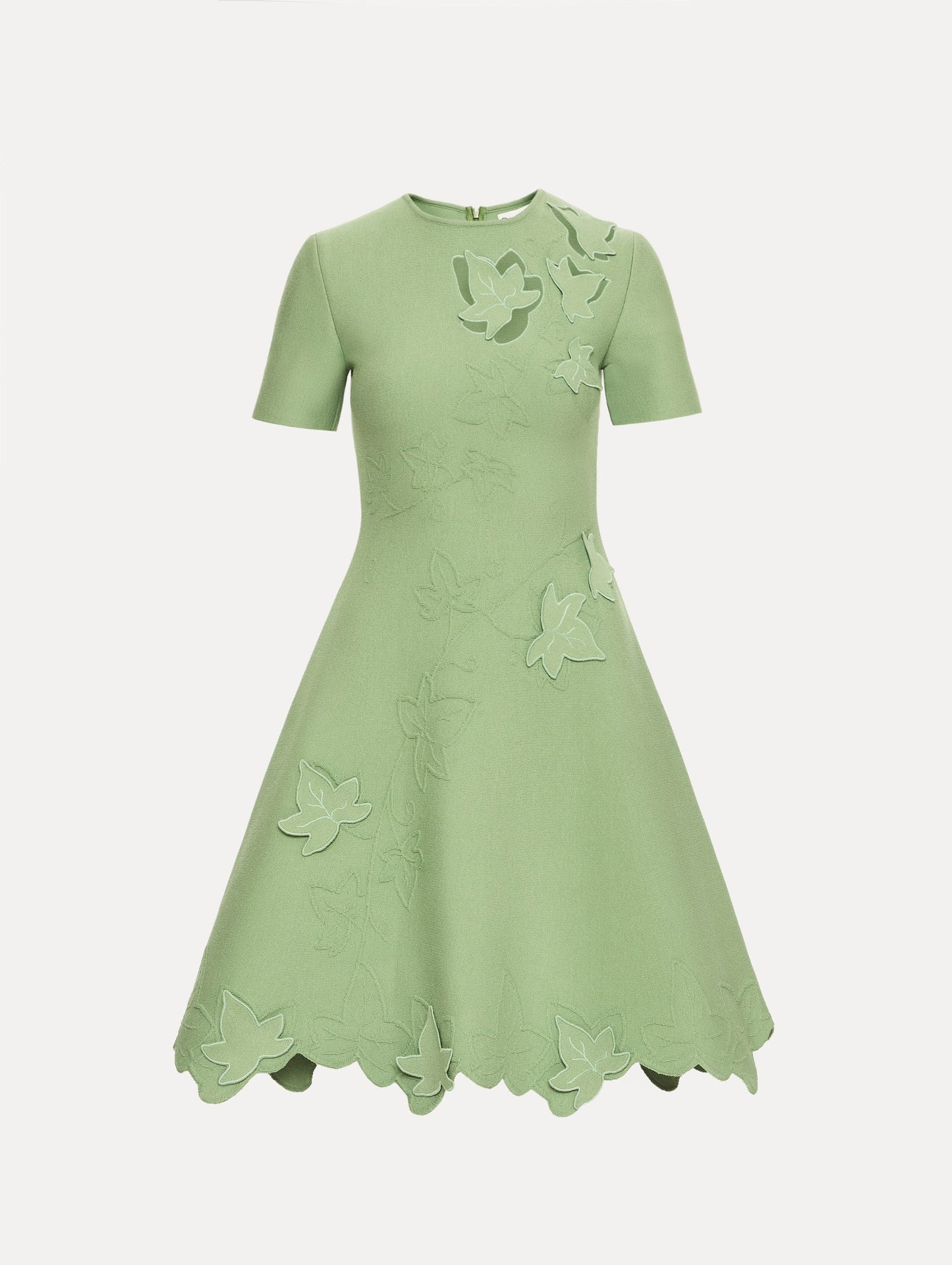 Ivy Cutout Knit Dress Green / Oscar de la Renta