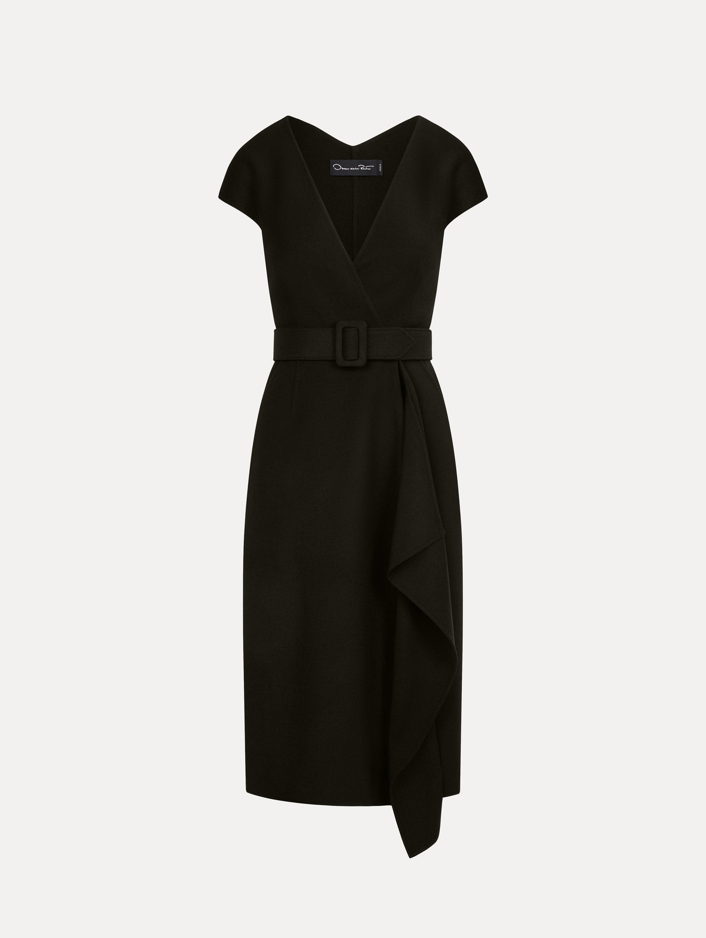 Wool-Blend Pencil Dress Black / Oscar de la Renta