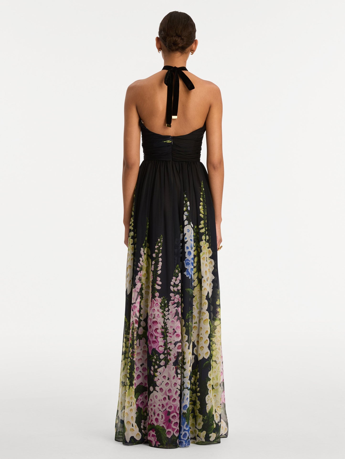 Degradé Foxglove Chiffon Gown Night sky multi / Oscar de la Renta