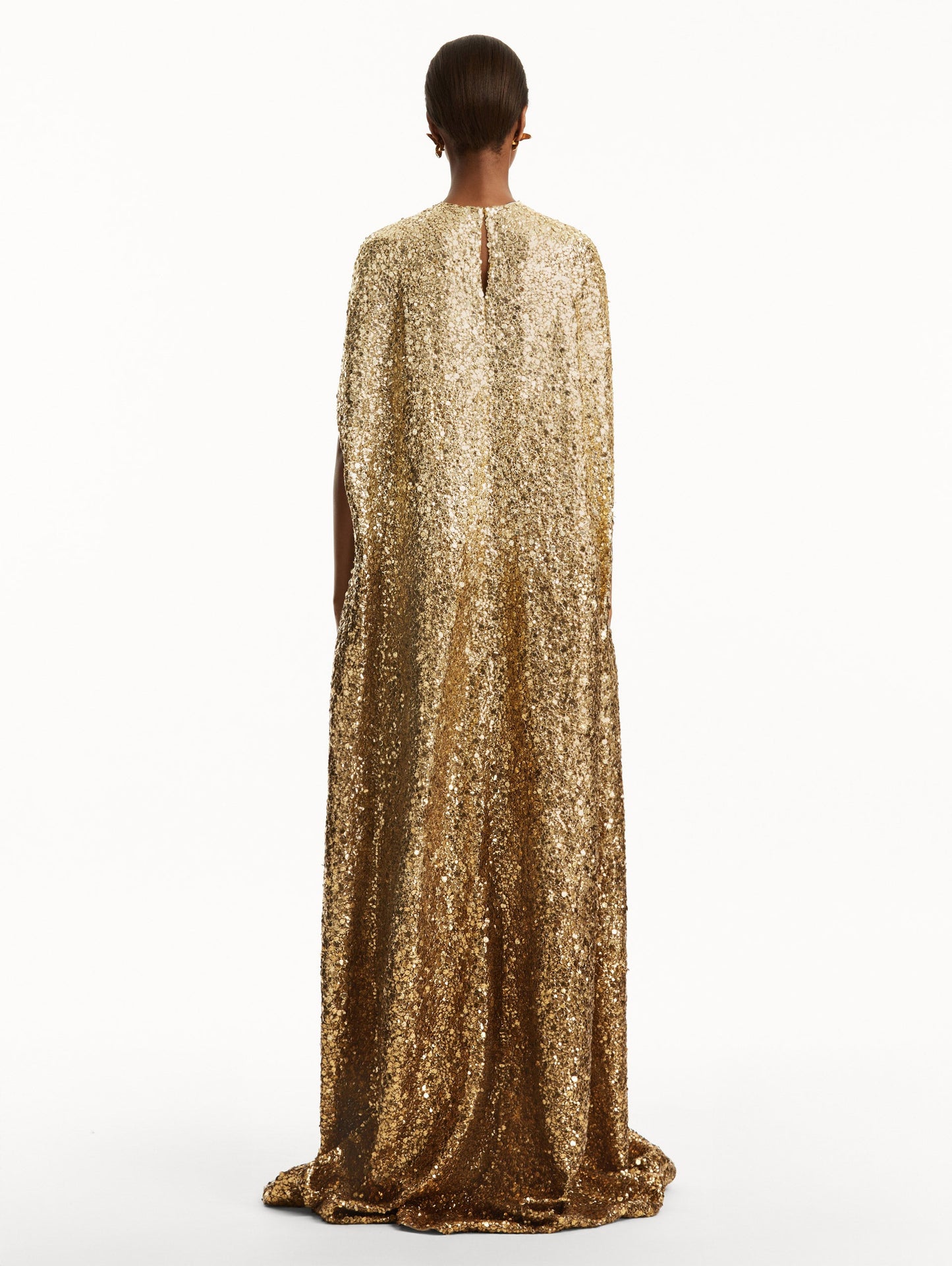 Metallic Ombré Sequin Embroidered Caftan Multi metallic / Oscar de la Renta